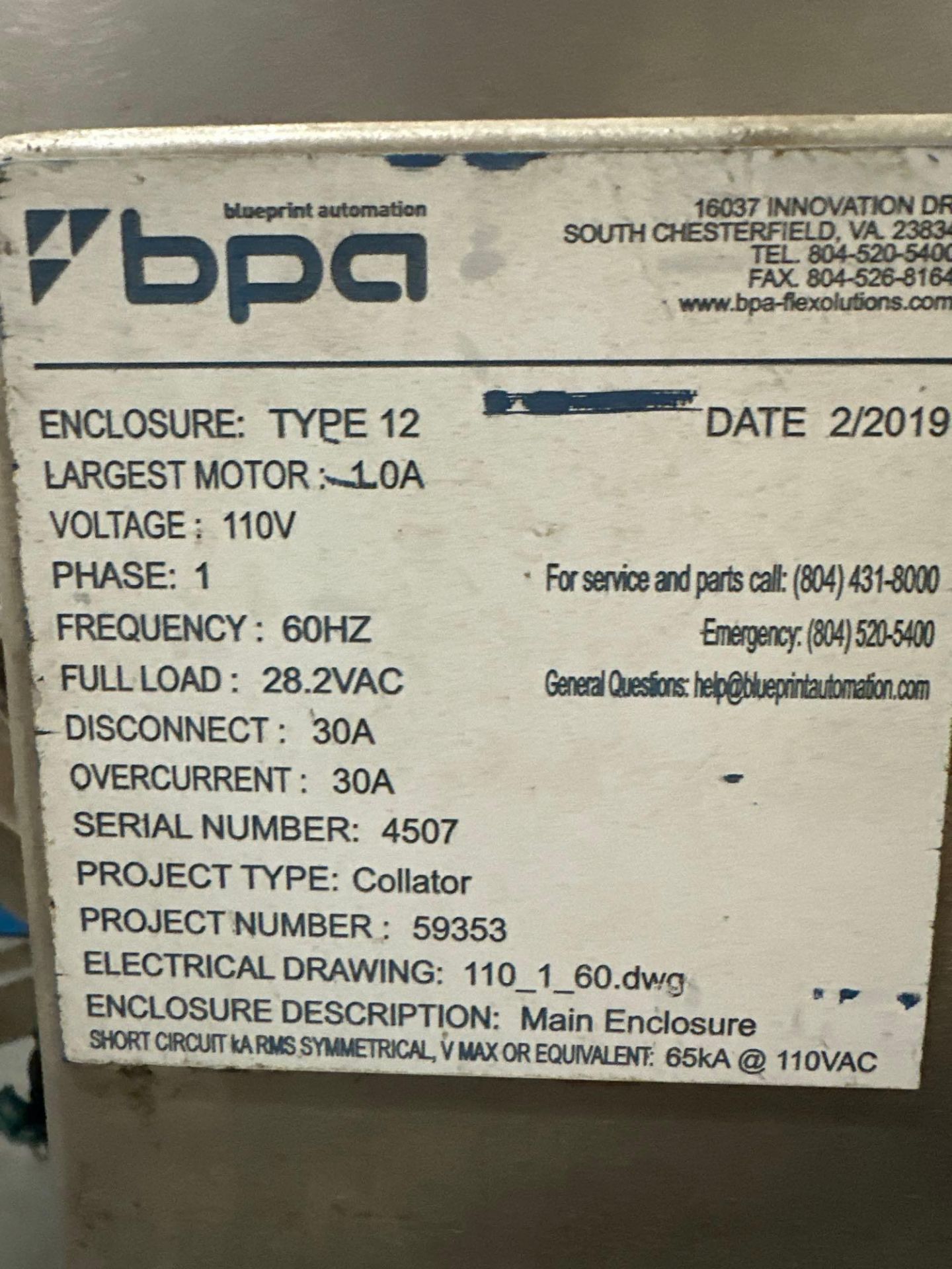 BPA Indexing Conveyor - Image 5 of 15