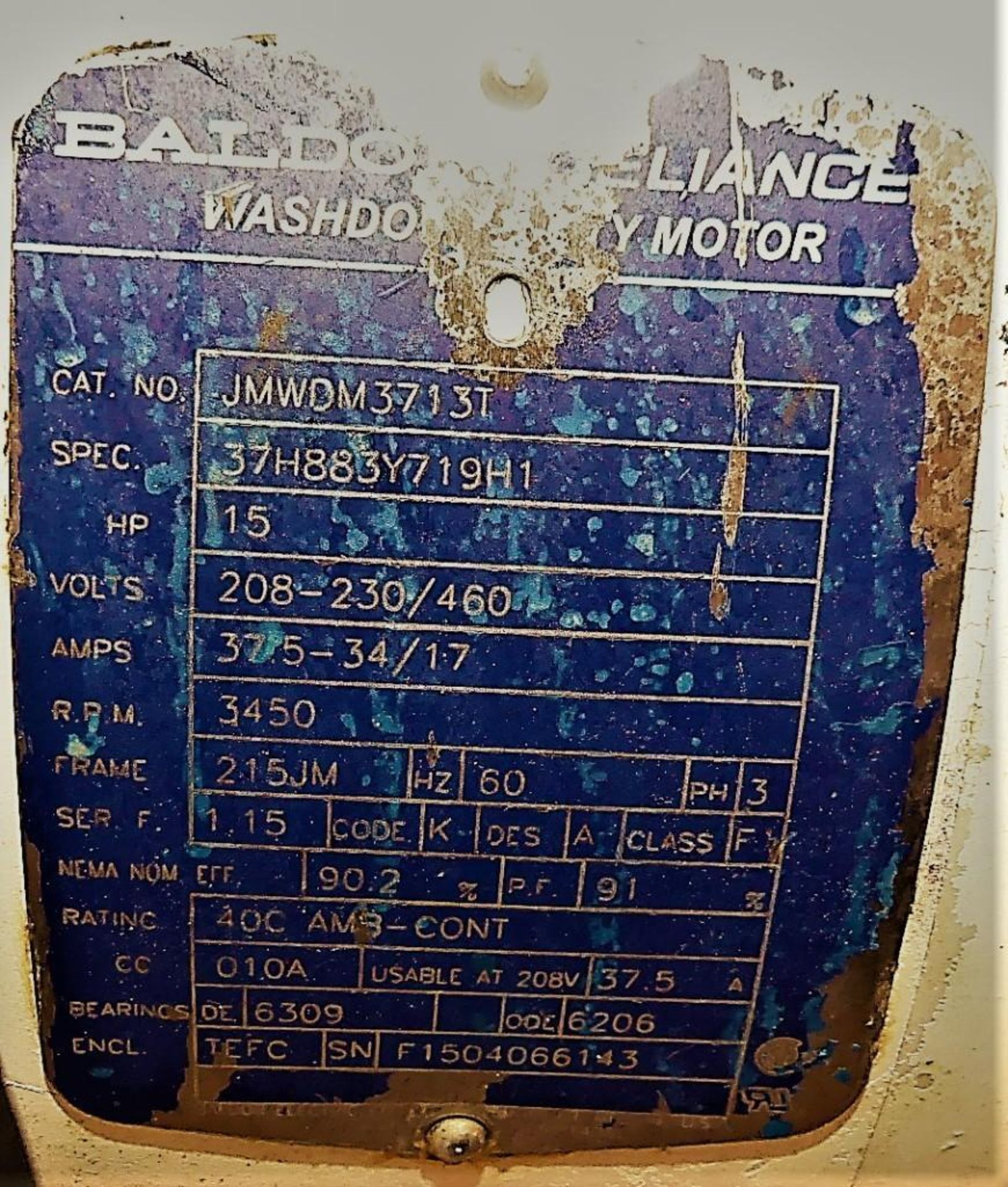 Baldor Super-E Positive Displacement Pump - Image 9 of 15