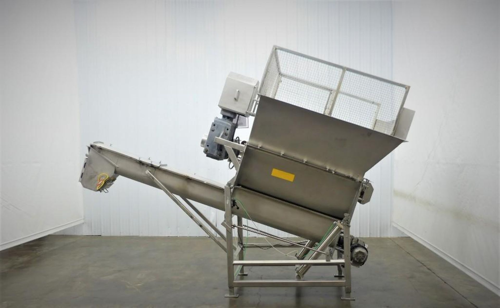 Material Transport MTC 10 12 FB Auger Conveyor with Hopper 1,600 Pounds