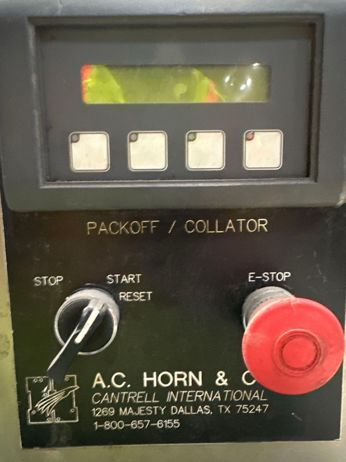AC Horn Single Collator Stainless Steel Indexing Conveyor - Image 4 of 10