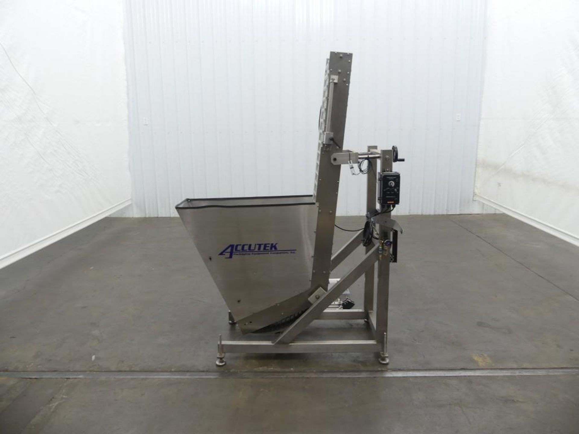 2019 AccuTek Packaging Equipment Co. 50-C0E-CH2 Stainless Steel Cap Loader Elevator