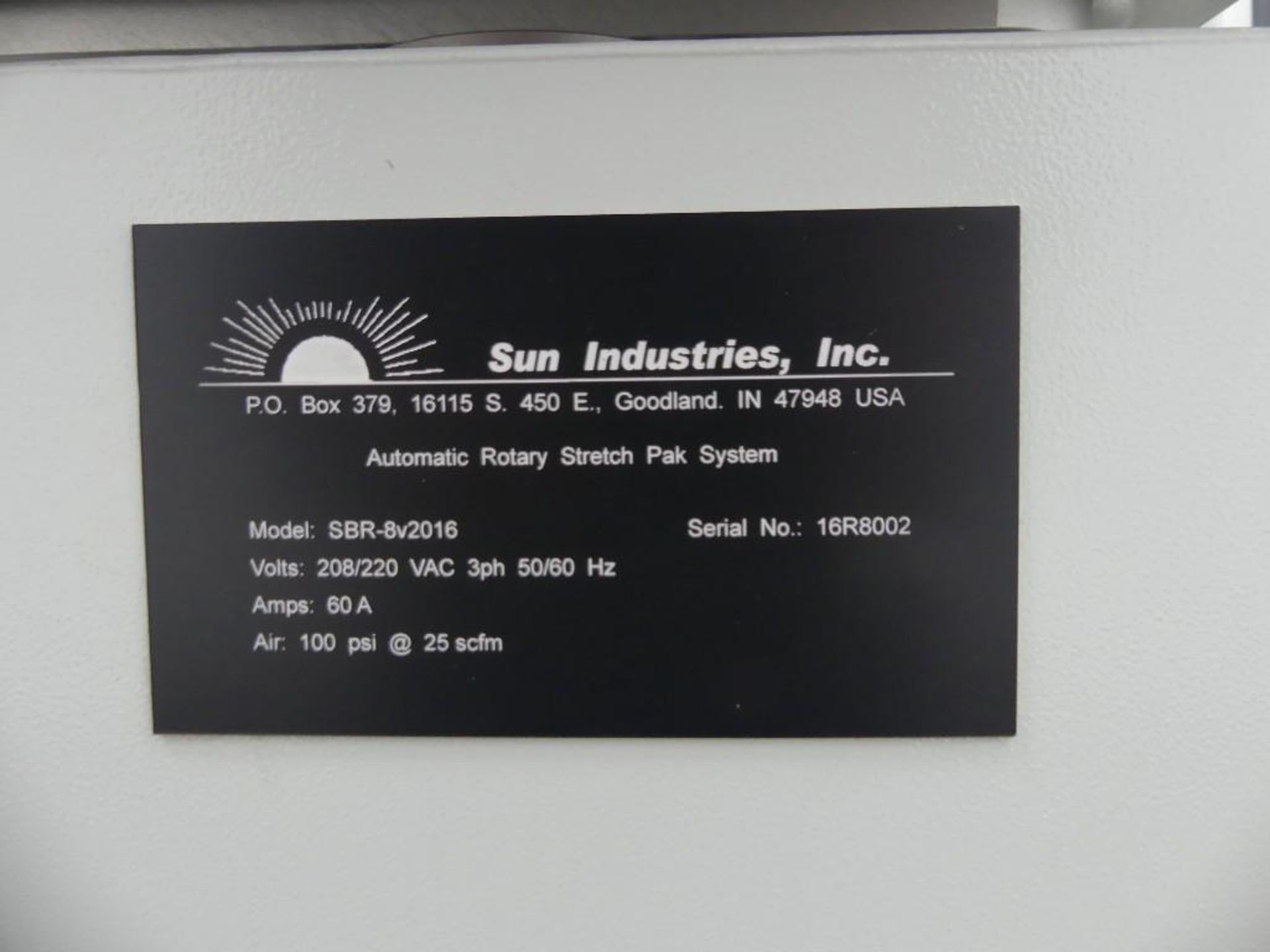 Sun Industries SBR-8v2016 8 Station Rotary Blister Sealer - Image 69 of 85
