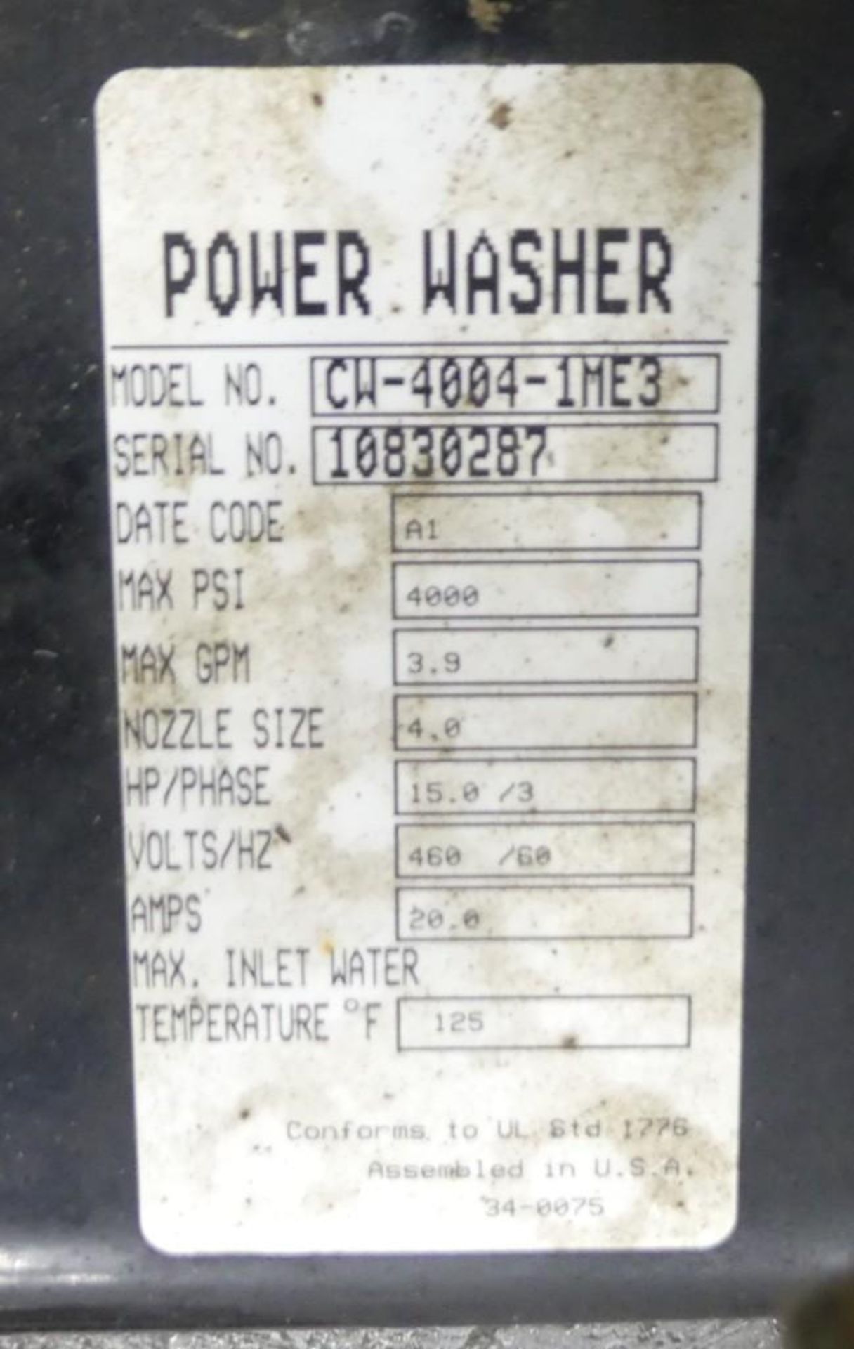 Custom Industries 4000 PSI Powerwasher - Image 17 of 18