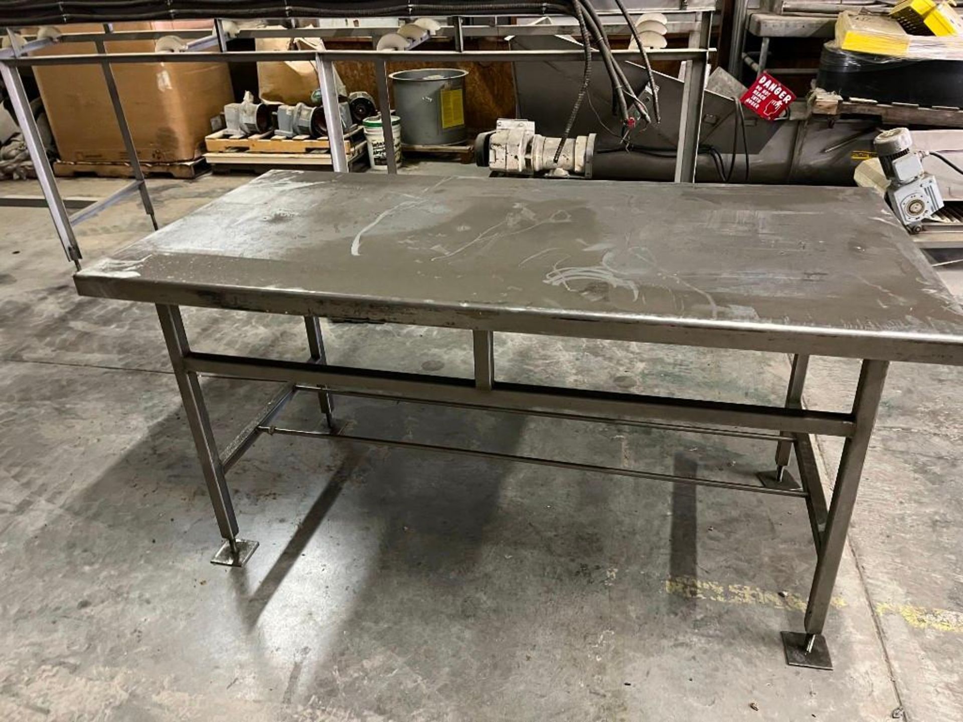 SS 36"W x 72"L Industrial Table - Image 2 of 4