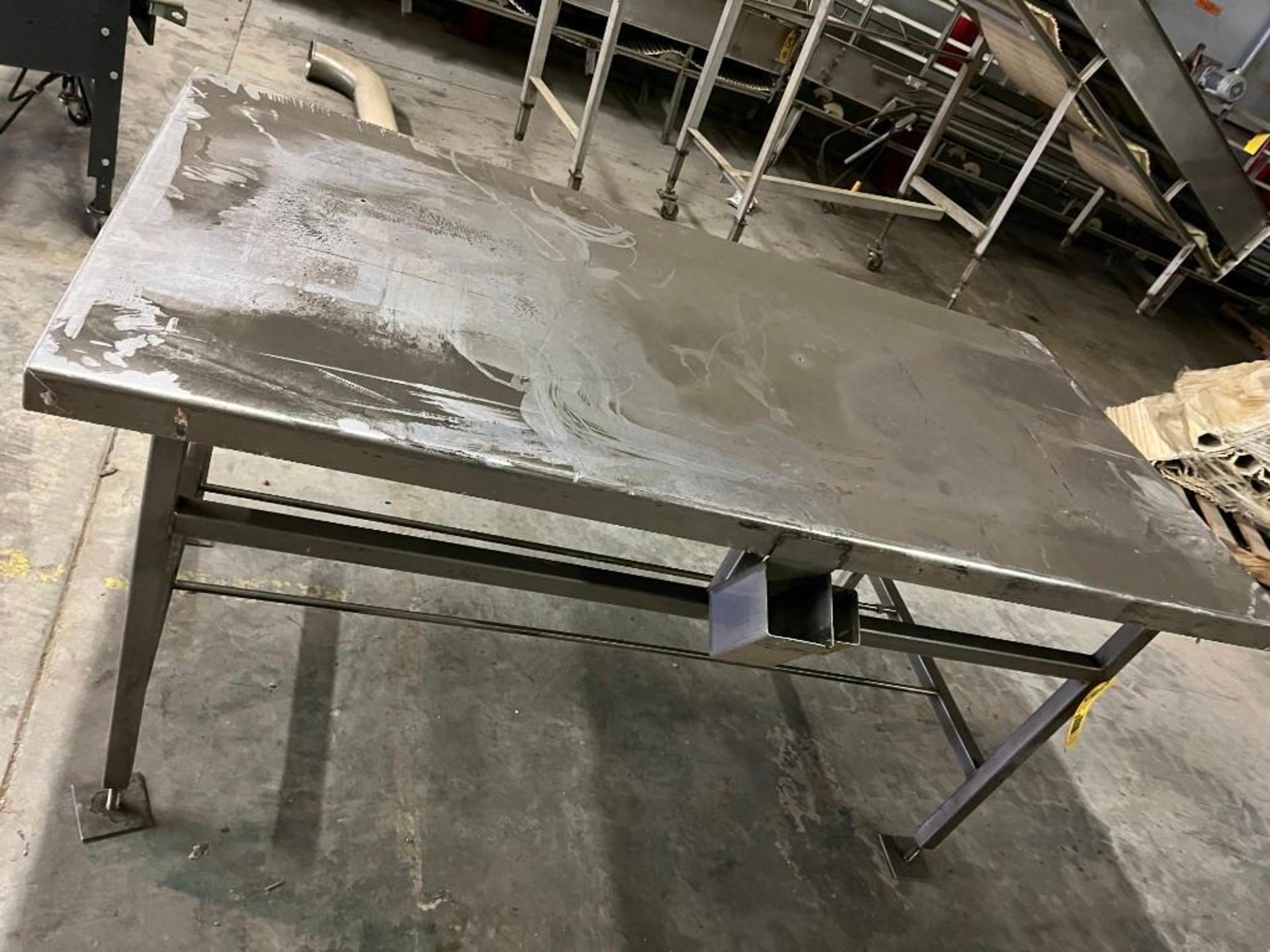 SS 36"W x 72"L Industrial Table - Image 4 of 4