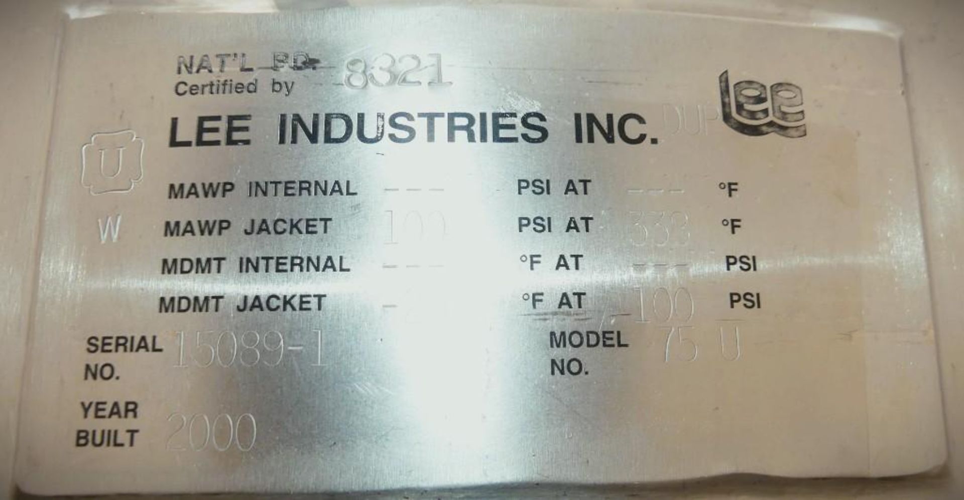 Lee 85 Gallon Stainless Steel Jacketed Kettle - Bild 30 aus 31