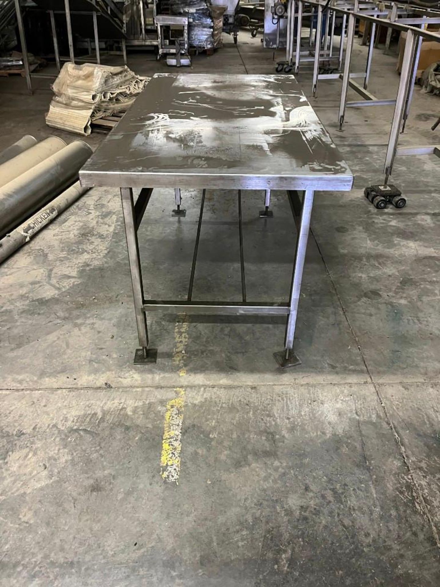 SS 36"W x 72"L Industrial Table - Image 3 of 4