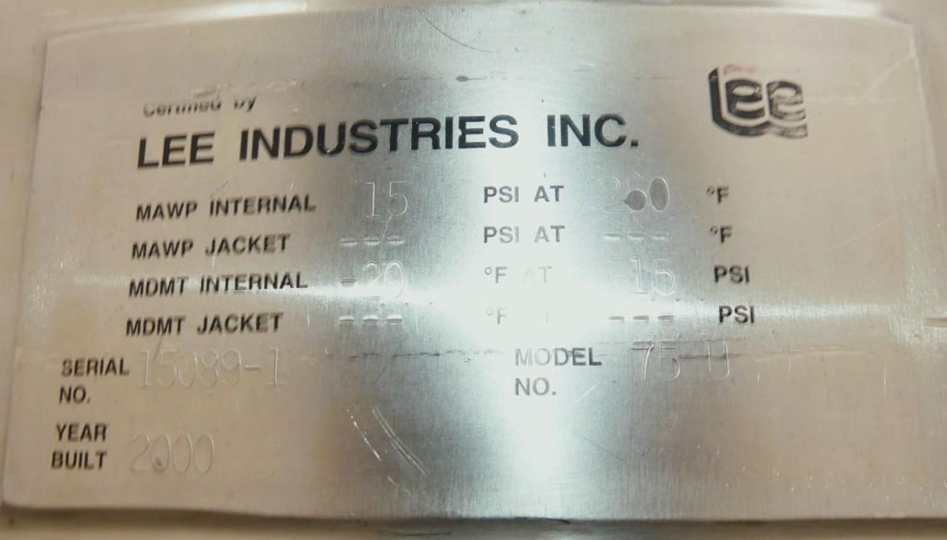 Lee 85 Gallon Stainless Steel Jacketed Kettle - Bild 29 aus 31
