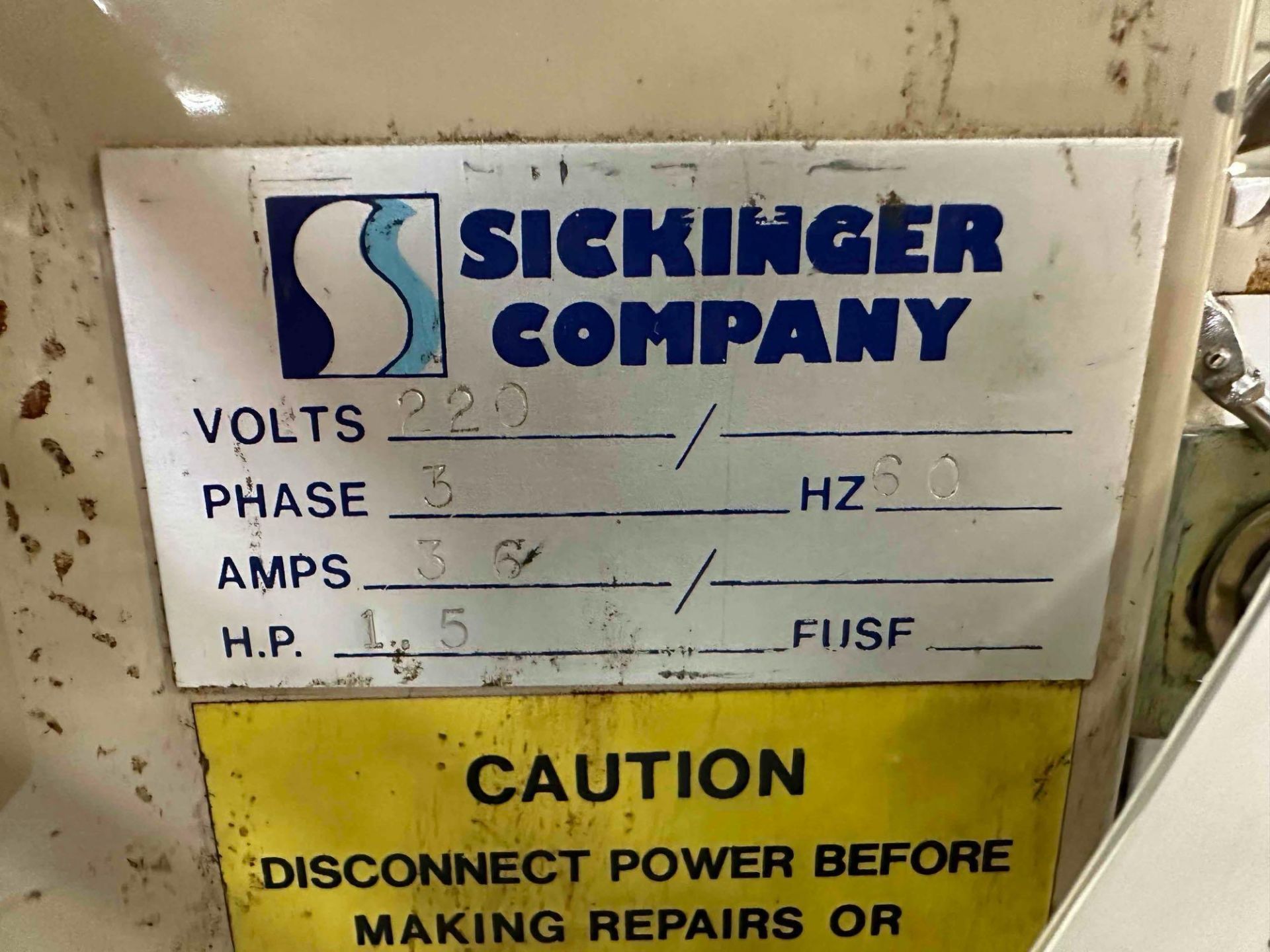 Sickinger Company Semi Automatic Coil Binder - Bild 7 aus 7