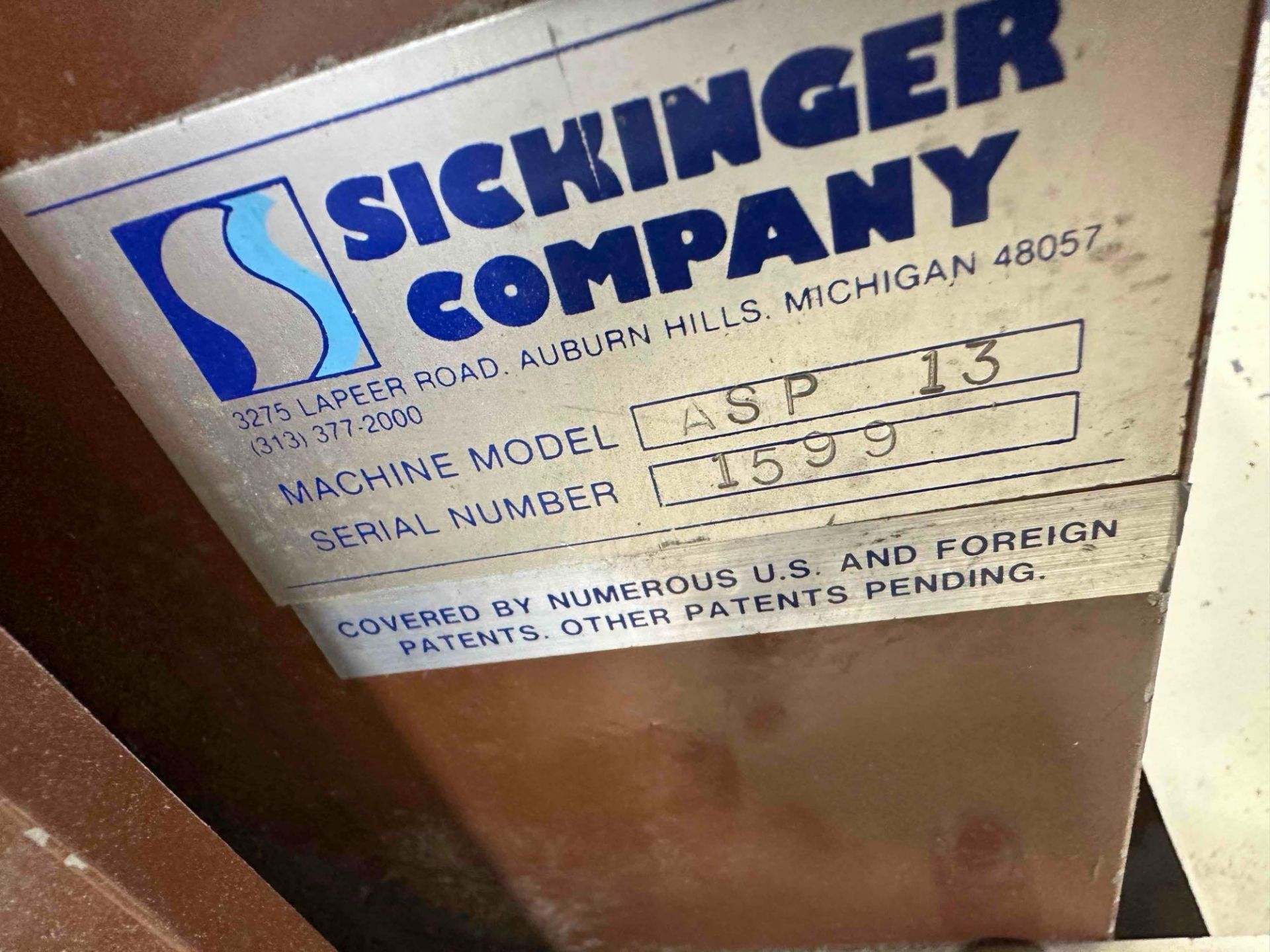Sickinger automated speed punch - model ASP 13 - Image 7 of 7