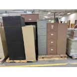Large lot of shelving and filing cabinets