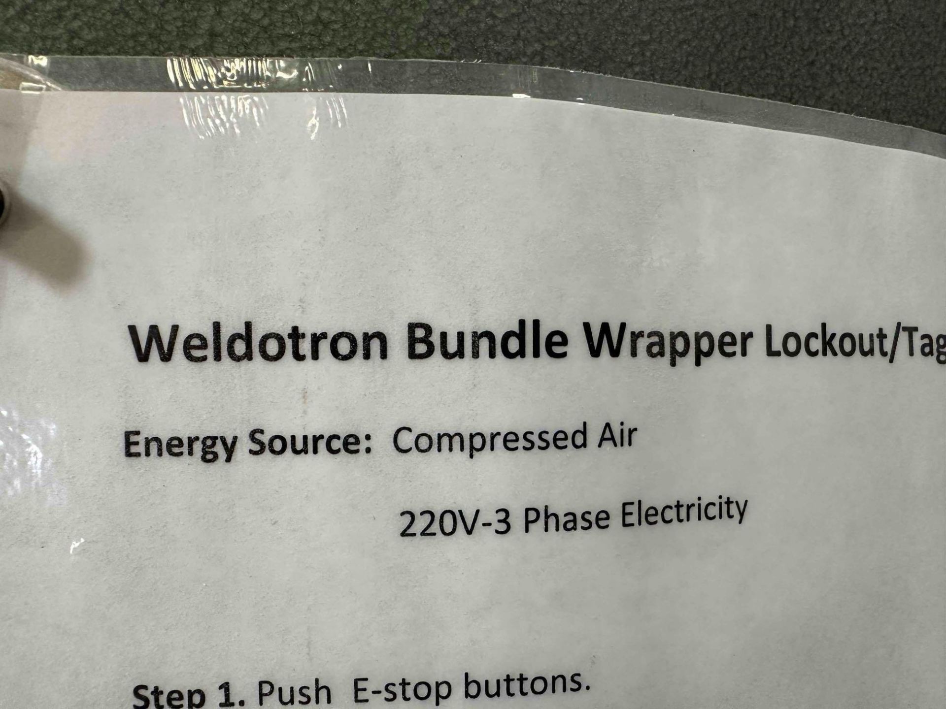 Weldotron model 1205D Bundle Wrapper - Image 8 of 10