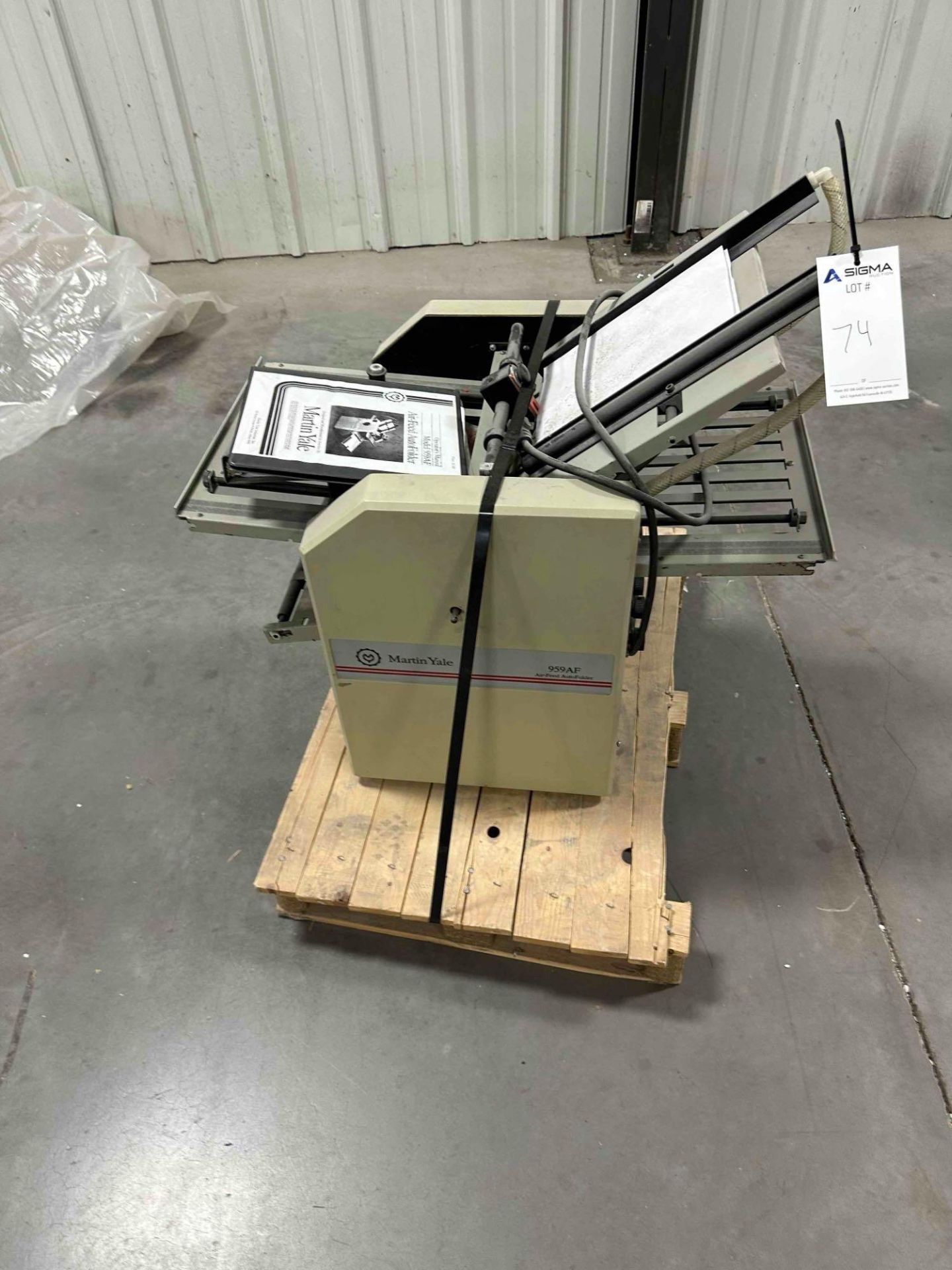 Martin Yale Air-Feed AutoFeeder model 959AF