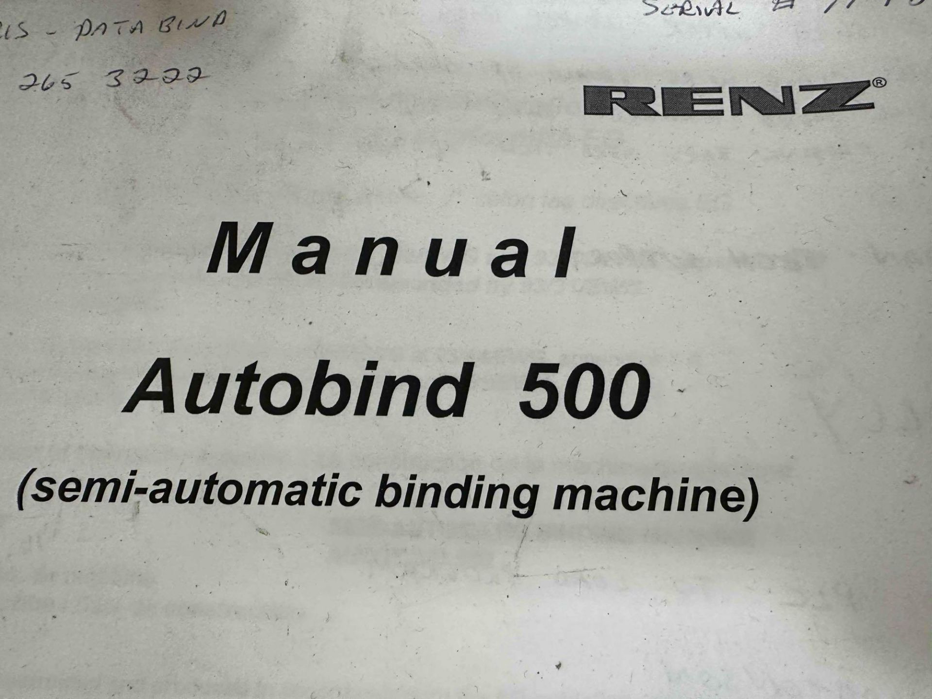 Renz Autobind 500 III - Image 6 of 9