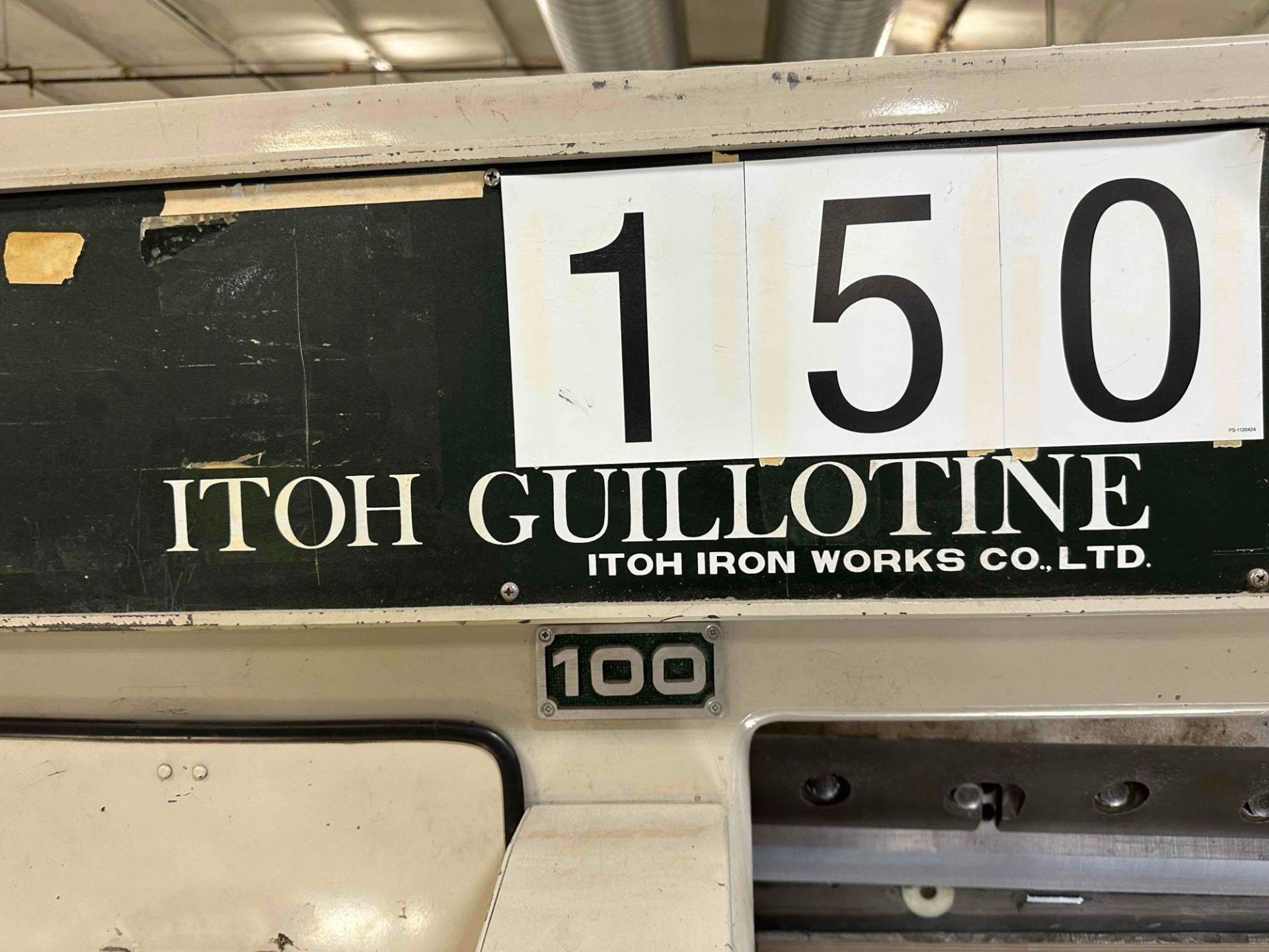 Itoh Guillotine 100-MA - Image 9 of 13