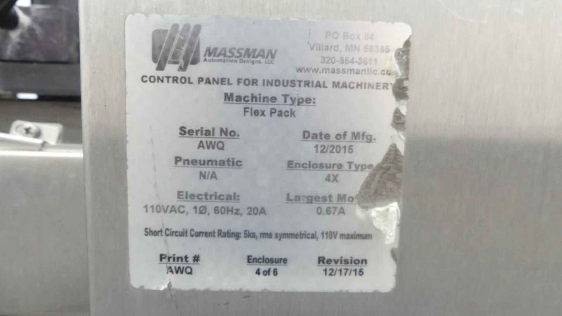 Massman HFFS-IM0800 Flexible Pouch Packaging System - Image 18 of 29