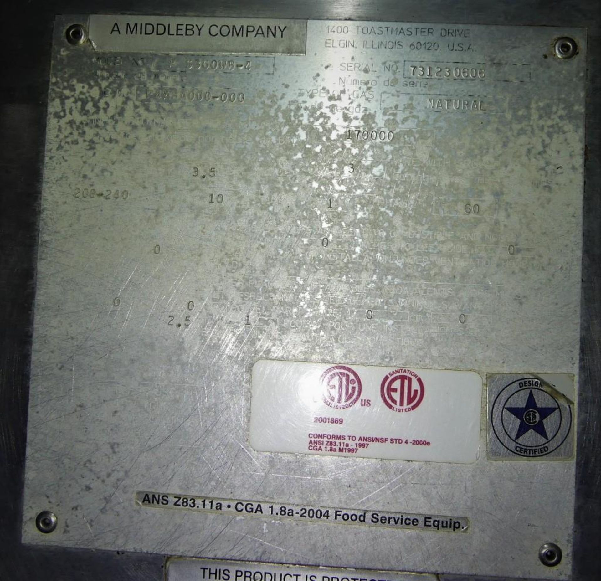Middleby Marshal PS360WB Oven - Bild 18 aus 19