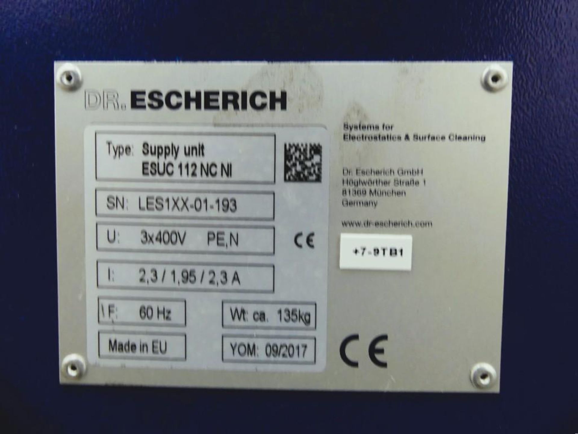 Escherich ESUC 112 Pharmaceutical Dust Collector - Image 8 of 22