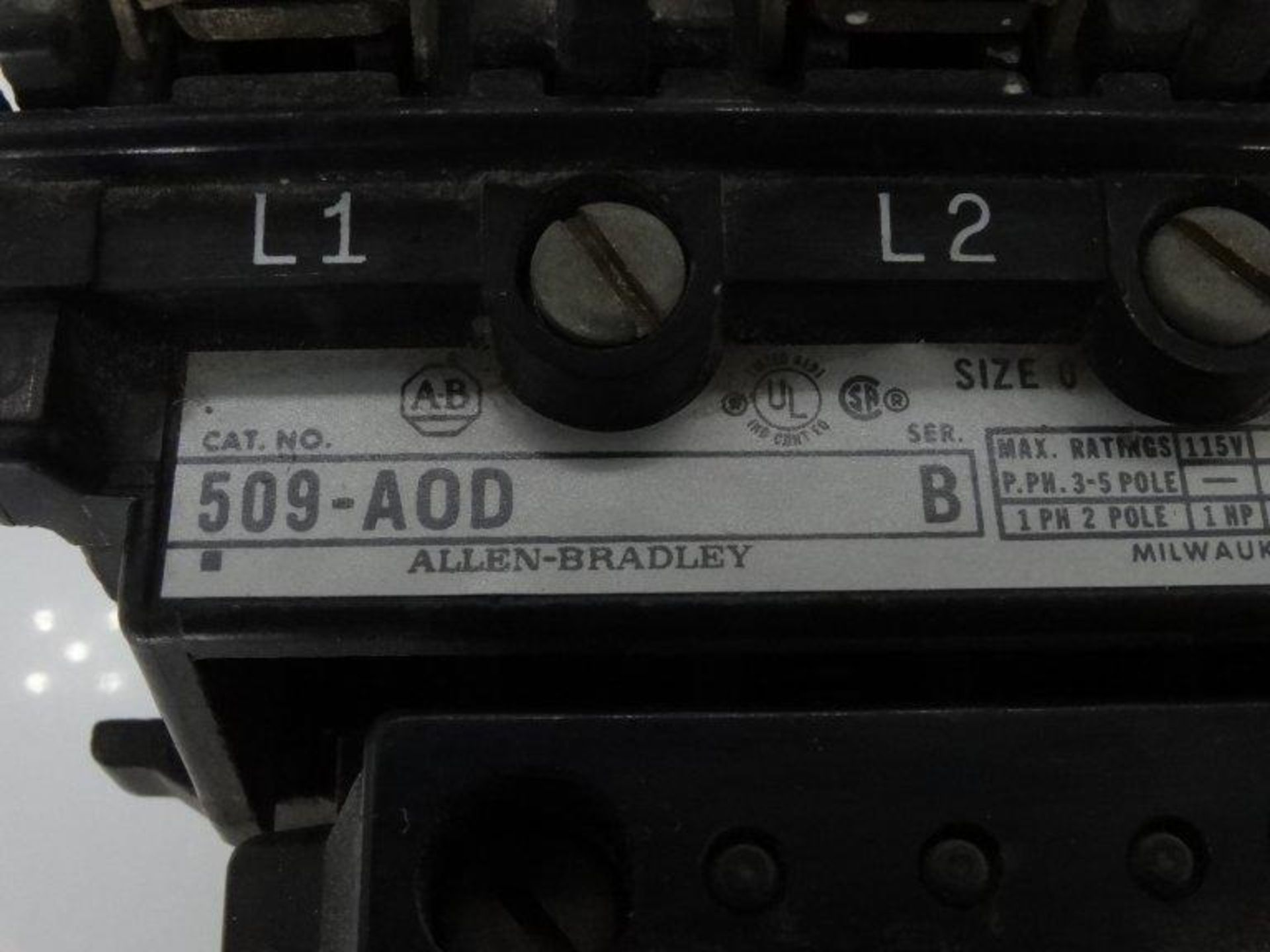 (10) ALLEN BRADLEY 509-AOD SERIES B MOTOR STARTER - Image 3 of 3