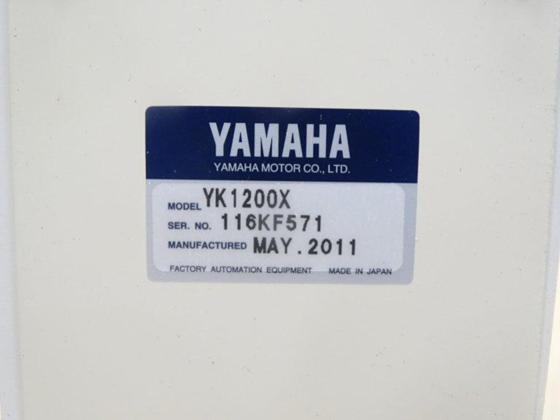 (1) YAMAHA MOTOR CO. LTD YK1200X ROBOT - Image 3 of 3