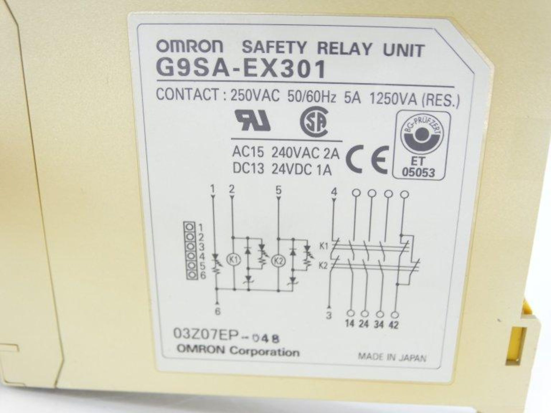 (10) OMRON G9SA-EX301 RELAY - Image 3 of 3