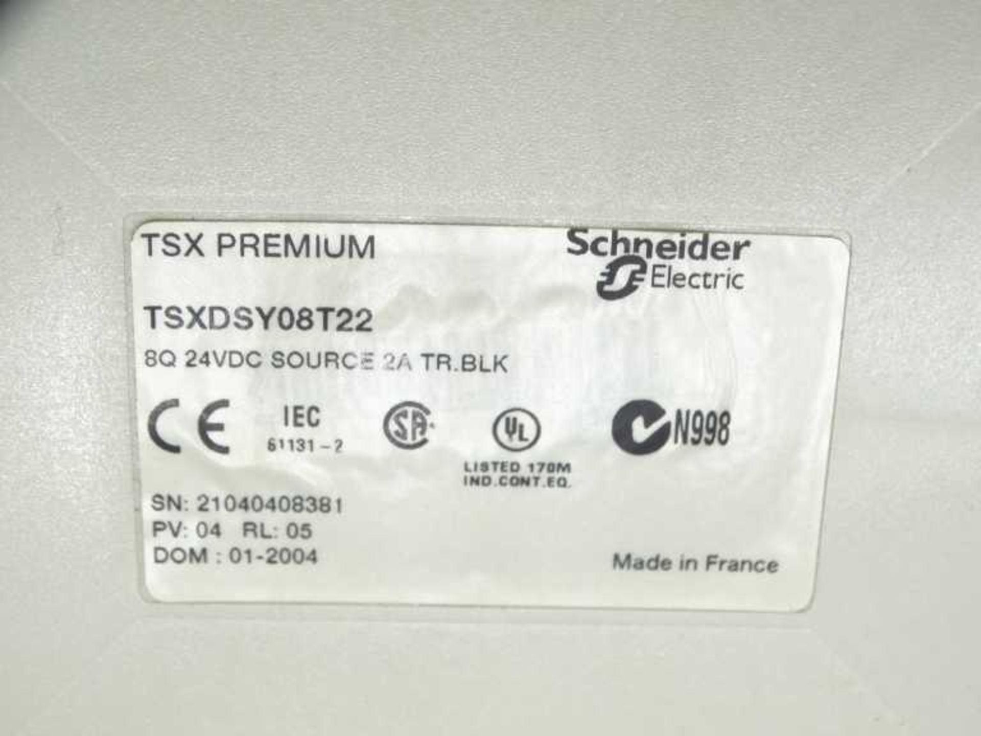 (10) SCHNEIDER ELECTRIC TSX-DSY-08T22 PLC MODULE - Image 3 of 3