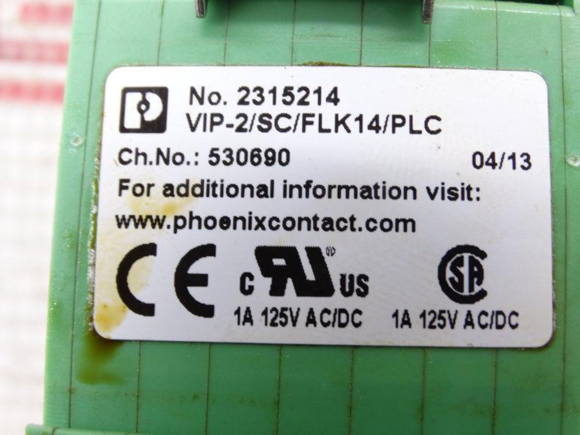 (10) PHOENIX CONTACT VIP-2/SC/FLK14/PLC PLC MODULE - Image 3 of 3