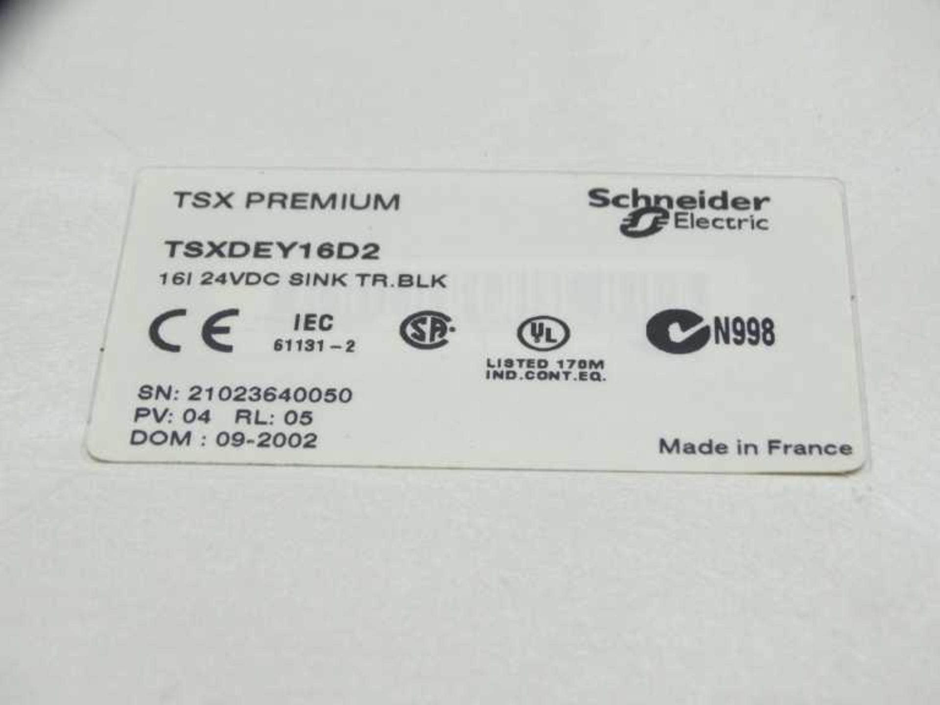 (10) SCHNEIDER ELECTRIC TSXDEY16D2 PLC MODULE - Image 3 of 3