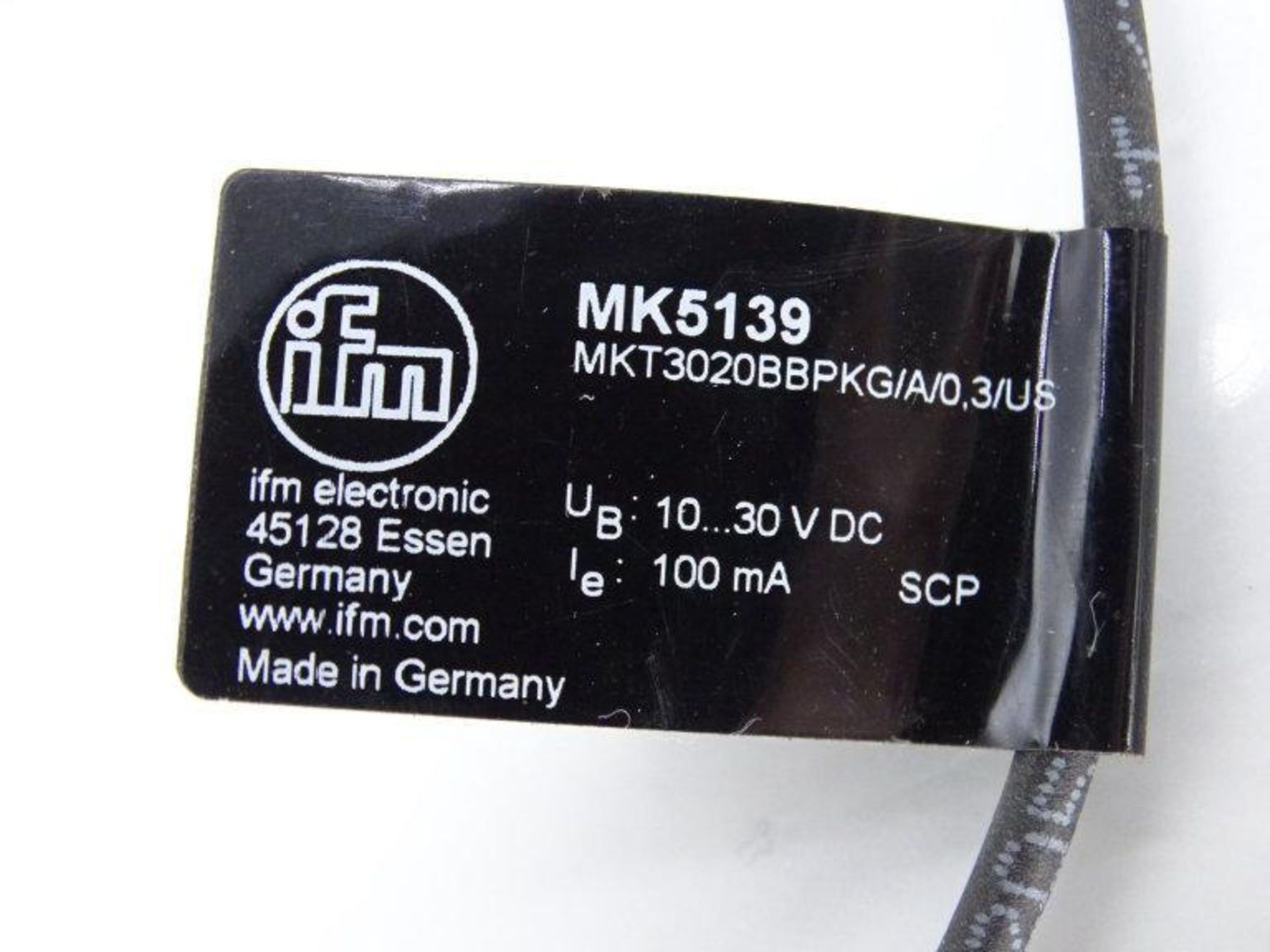 (10) IFM EFECTOR MKT3020BBPKG/A/0,3M/ZH/US-MK5139 SENSOR - Image 3 of 3