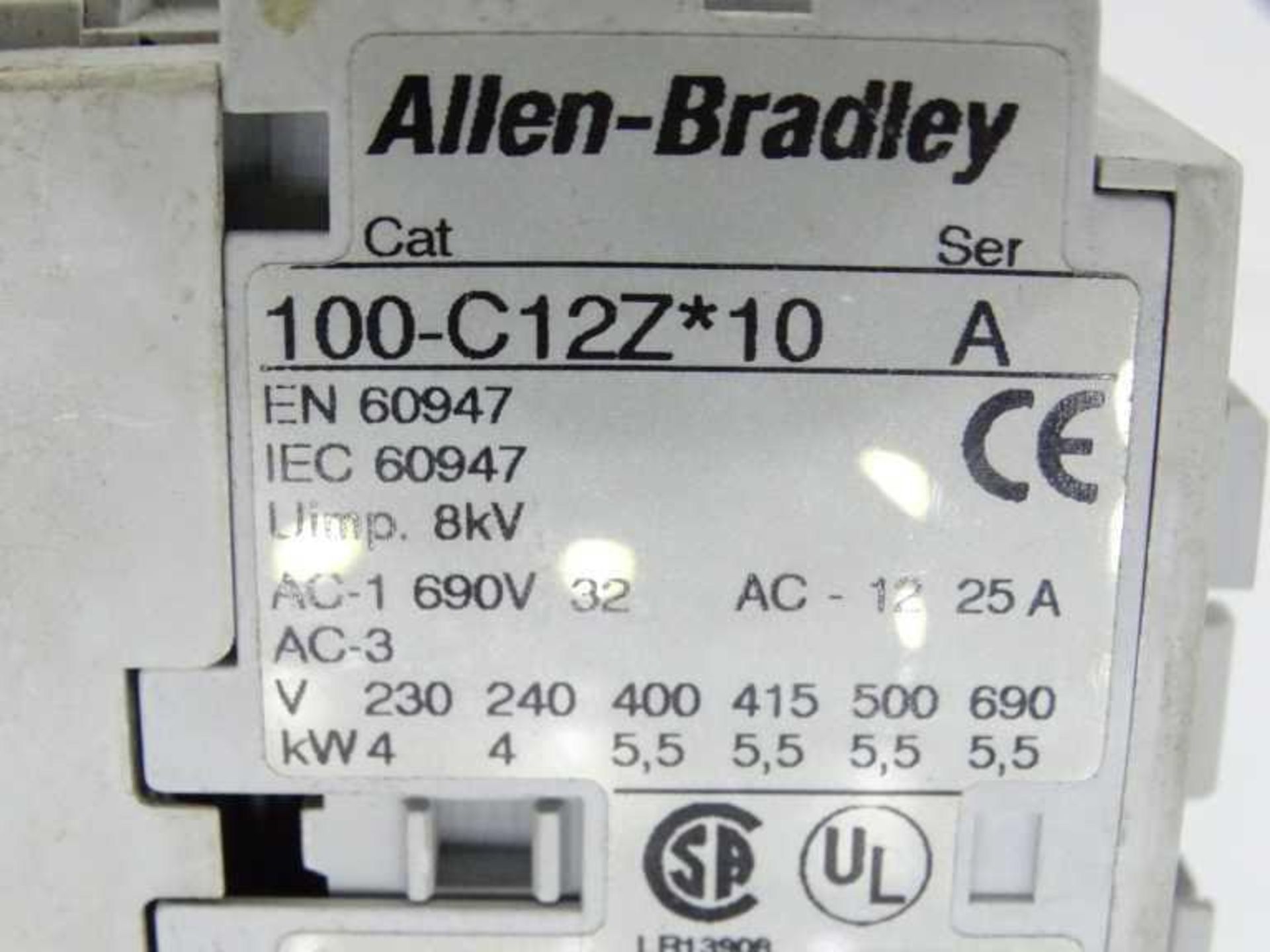 (10) ALLEN BRADLEY 100-C12ZJ10 SERIES A CONTACTOR - Image 3 of 3