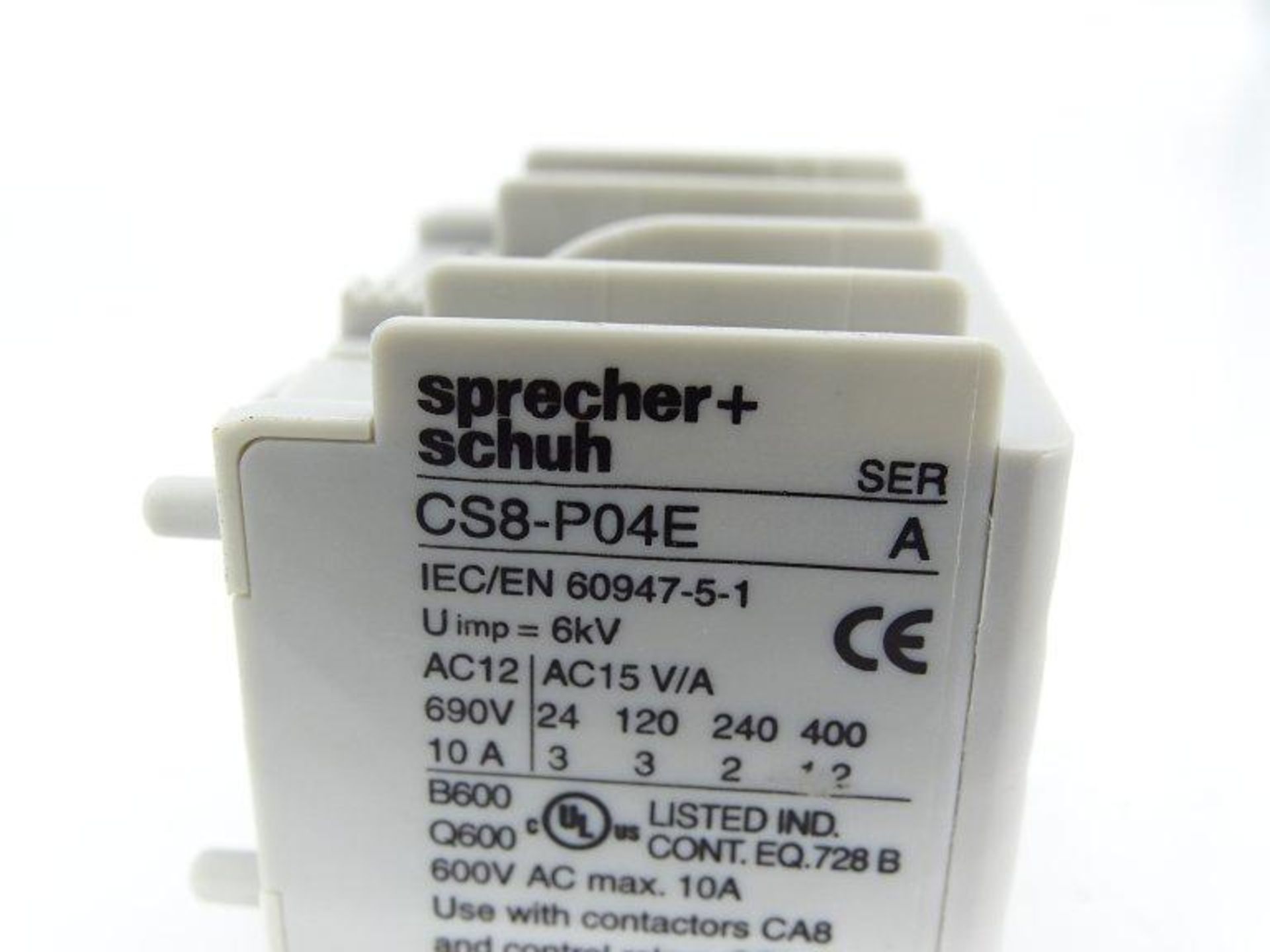 (10) SPRECHER & SCHUH CS8-P04E CONTACTOR - Image 3 of 3