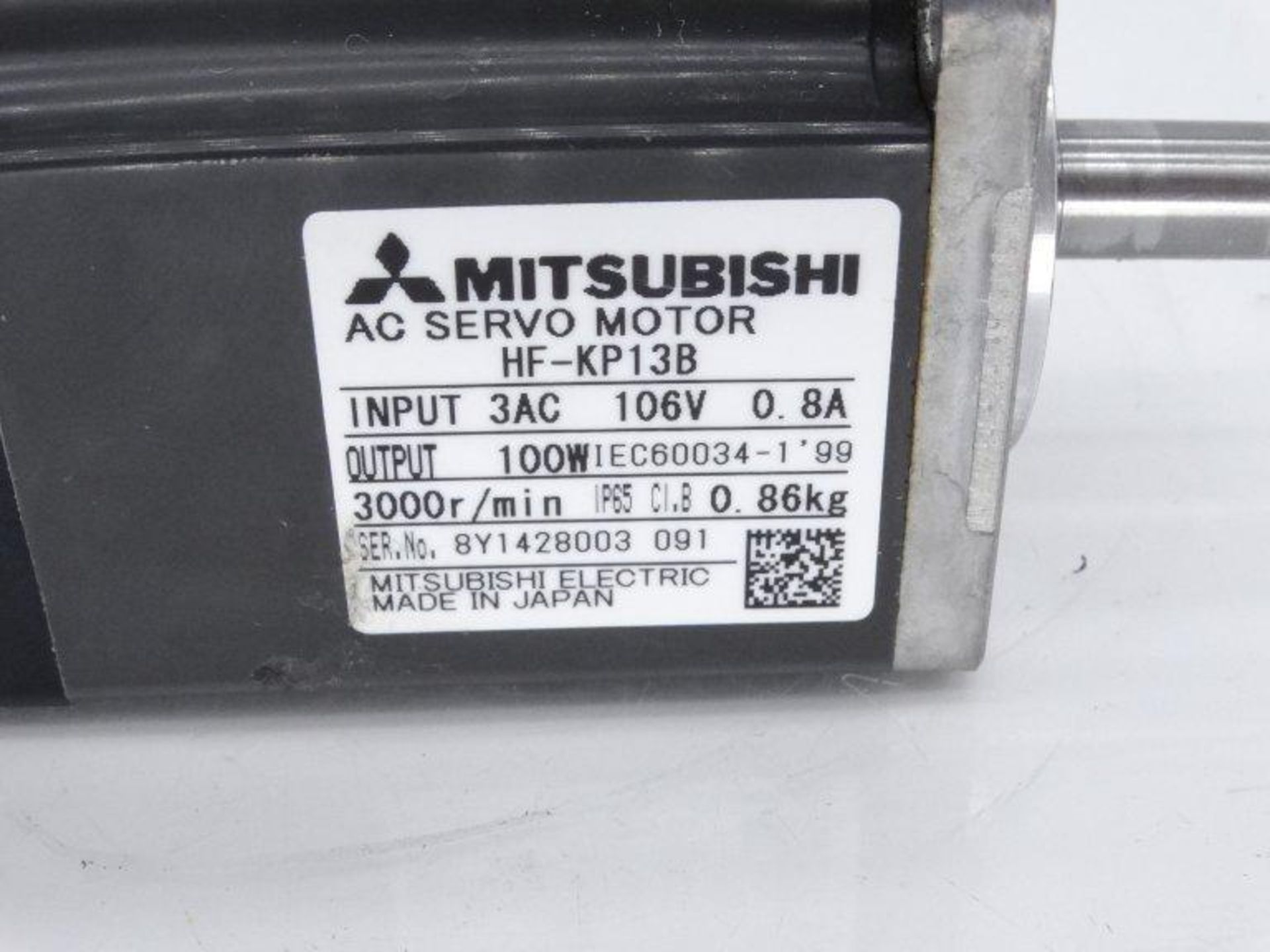 (5) MITSUBISHI HF-KP13B SERVO MOTOR - Image 3 of 3