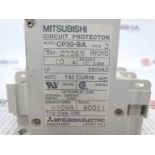 (10) MITSUBISHI CP30-BA-3P-10A CIRCUIT BREAKER