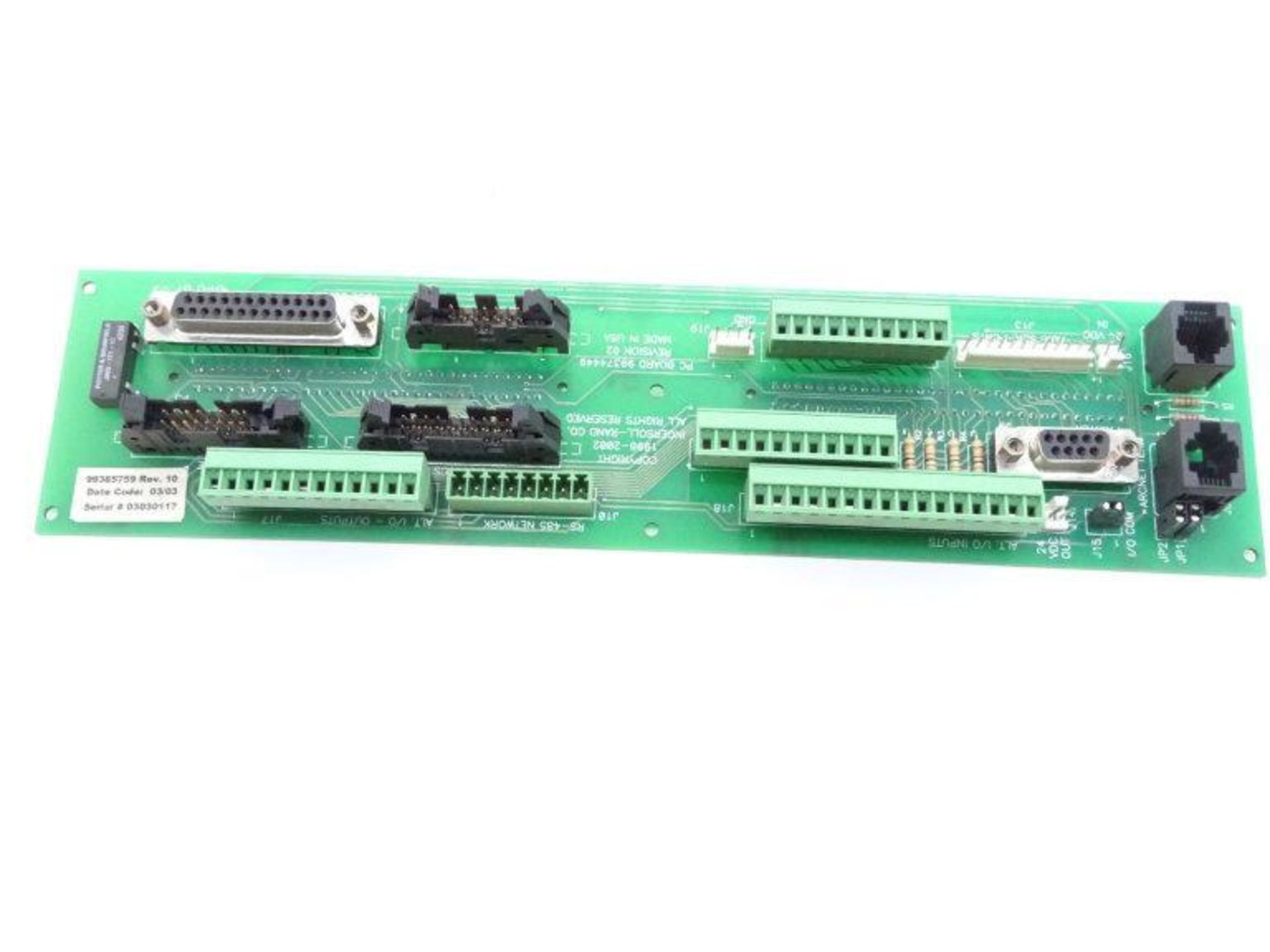 (10) INGERSOLL RAND 99374449 CIRCUIT BOARD - Image 2 of 3