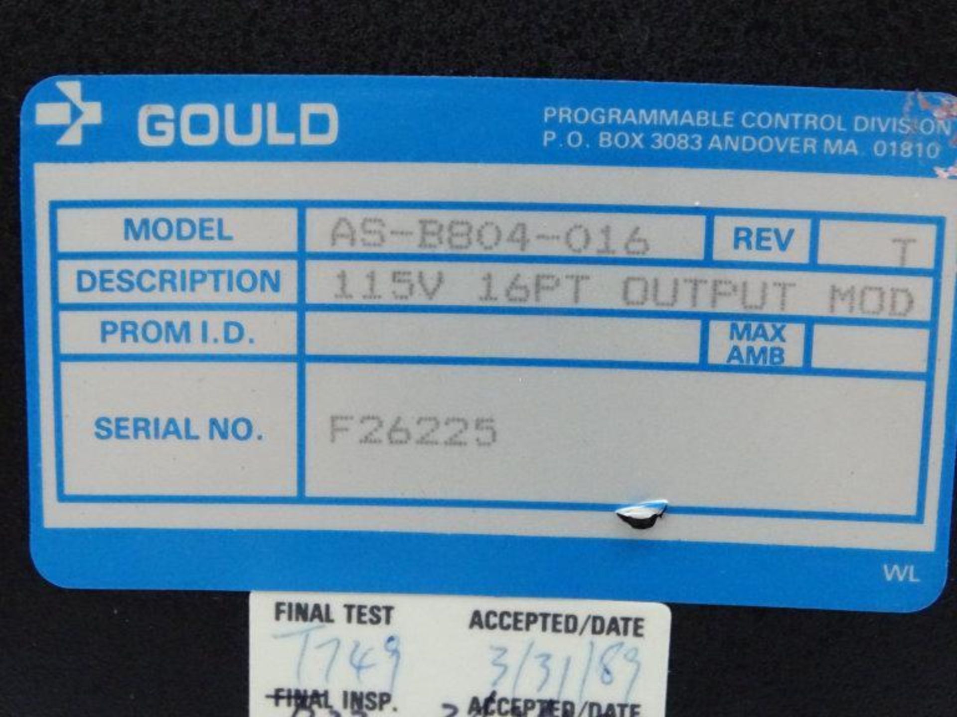 (10) SCHNEIDER ELECTRIC AS-B804-016 PLC MODULE - Image 3 of 3