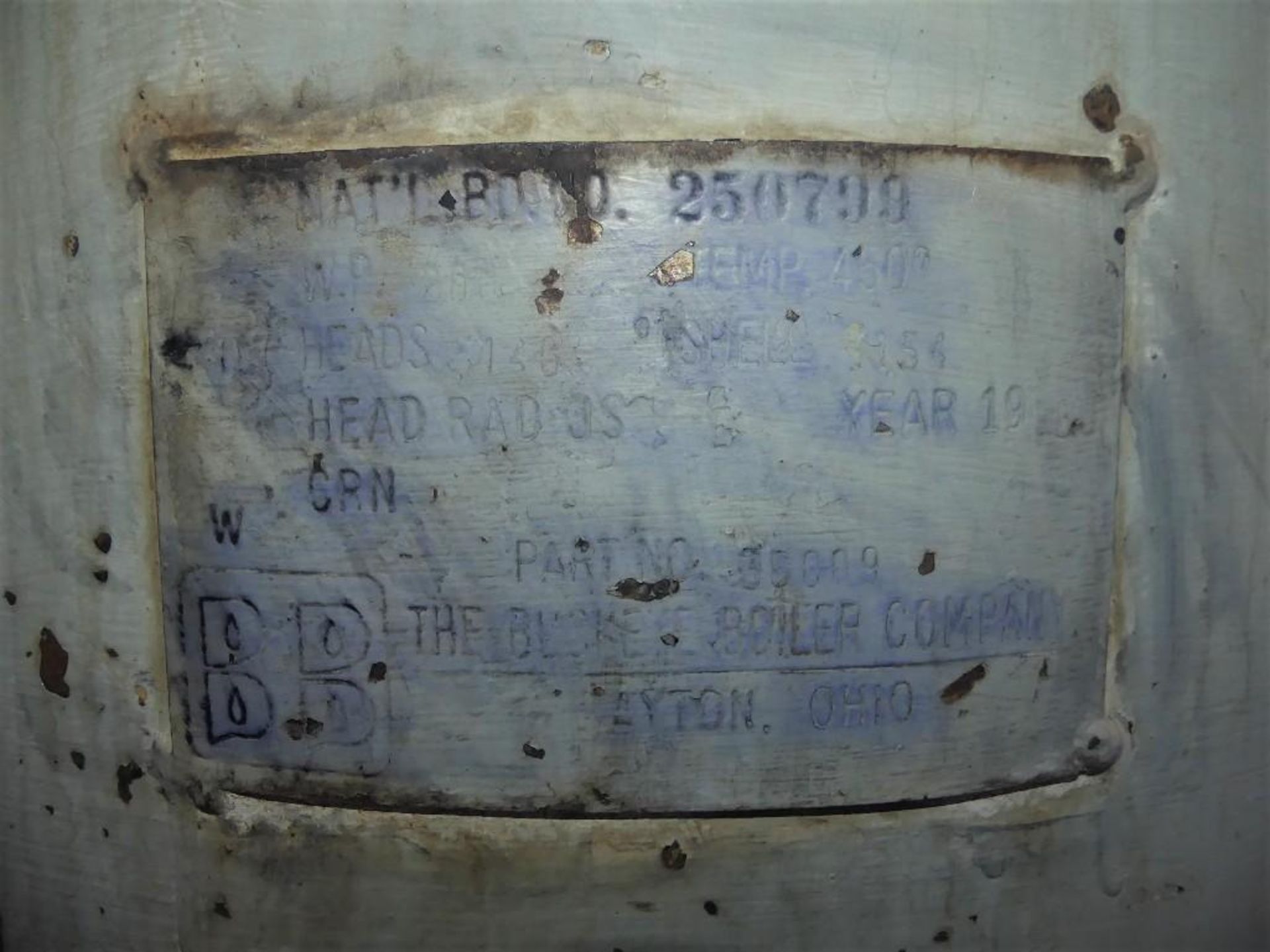 Buckeye Boiler Company Compressed Air Surge Tank - Bild 8 aus 10