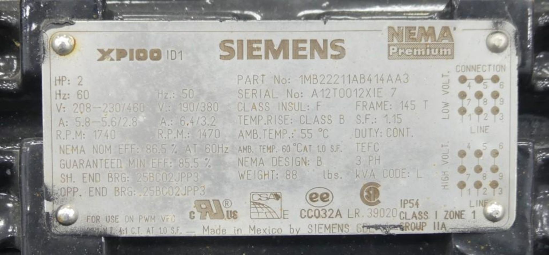 Siemens XP100 Chemical Pump - Image 7 of 10