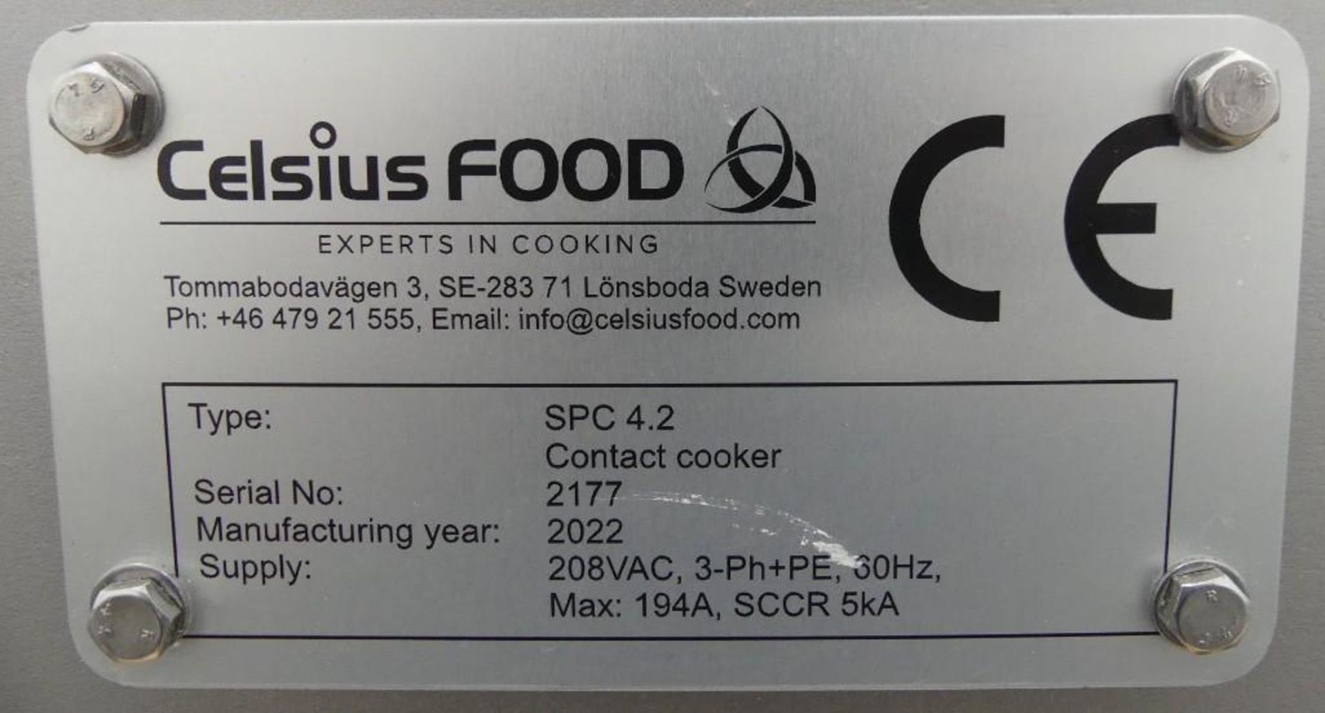 Celsius SPC 4.2 Stainless Steel Contact Cooker - Image 7 of 7