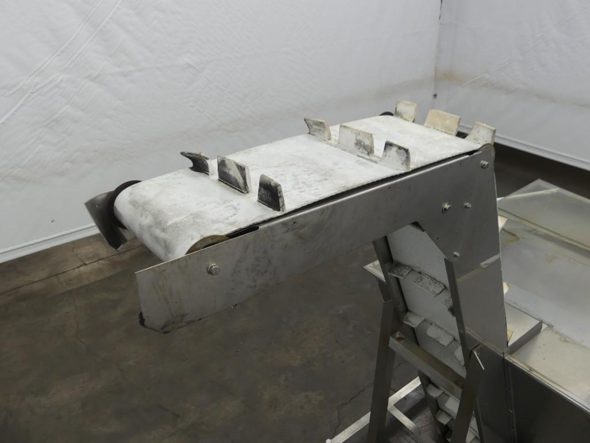 Stainless Steel Hopper with Elevating Conveyor - Image 6 of 16