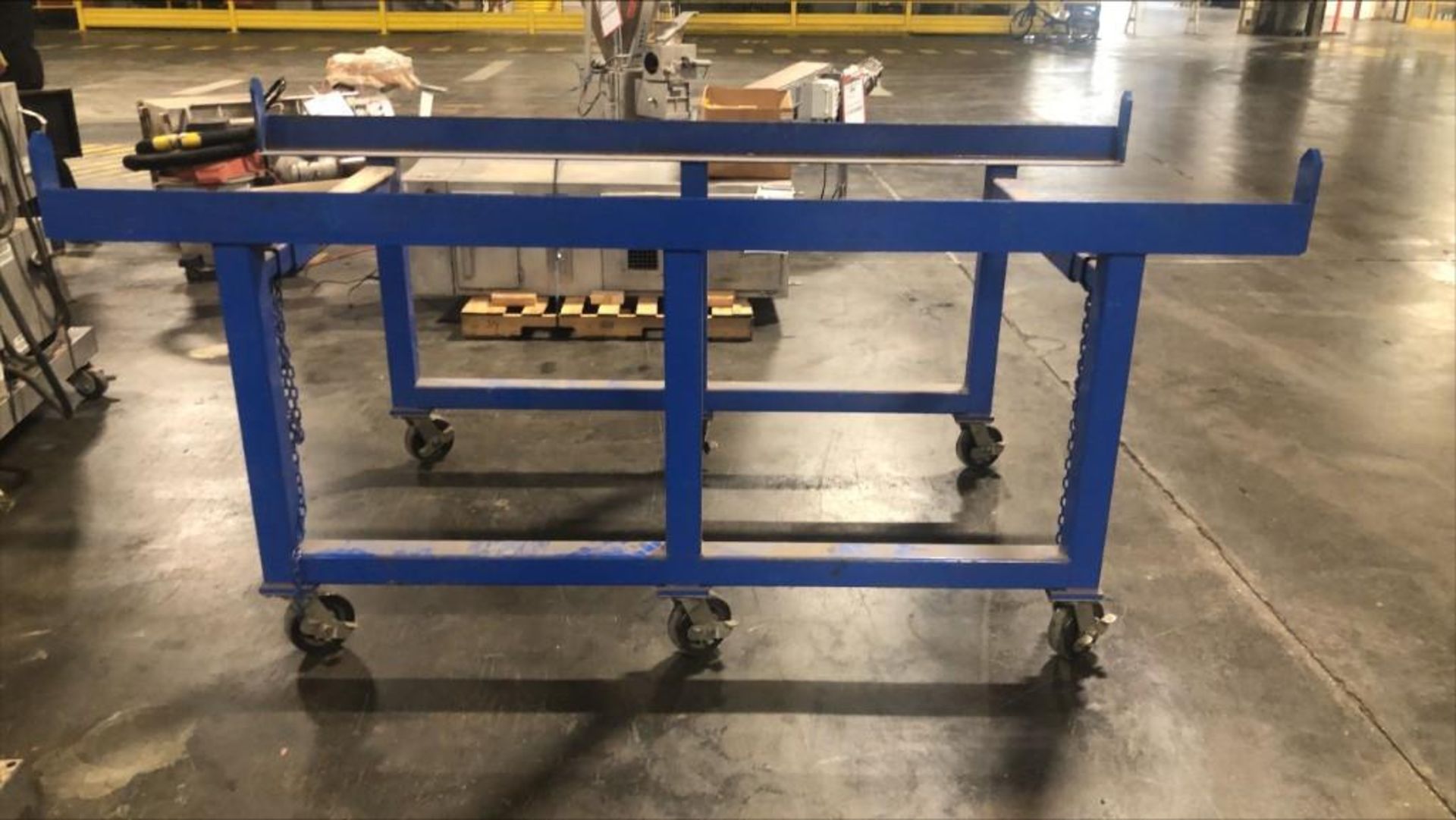 Blue Rolling Cart