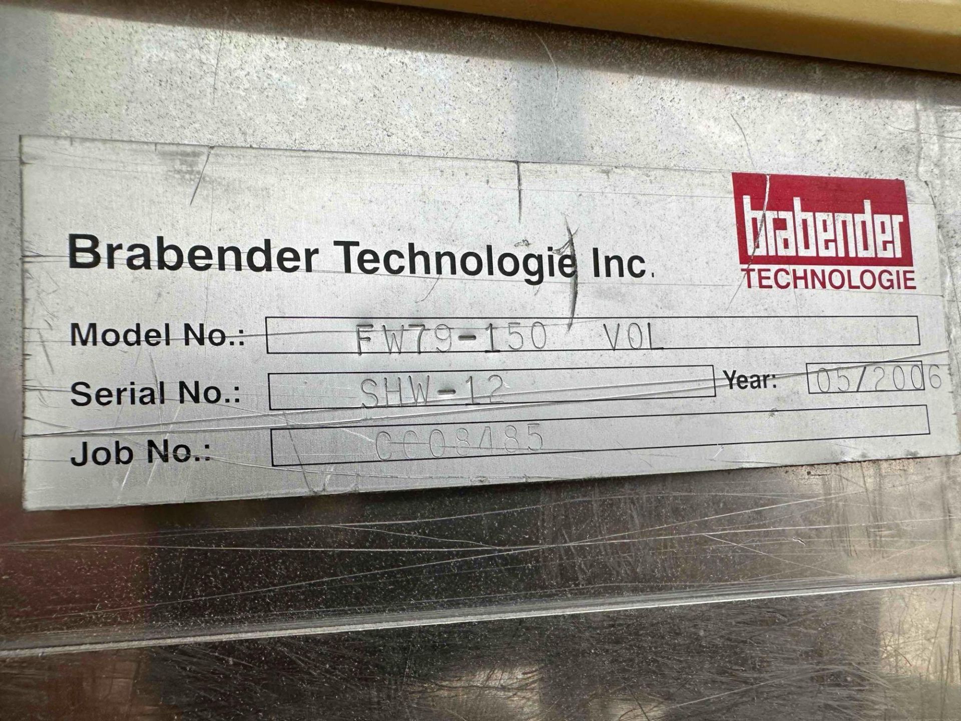 Brabender Technologie FW79-150 Single Screw Feeder - Image 8 of 8