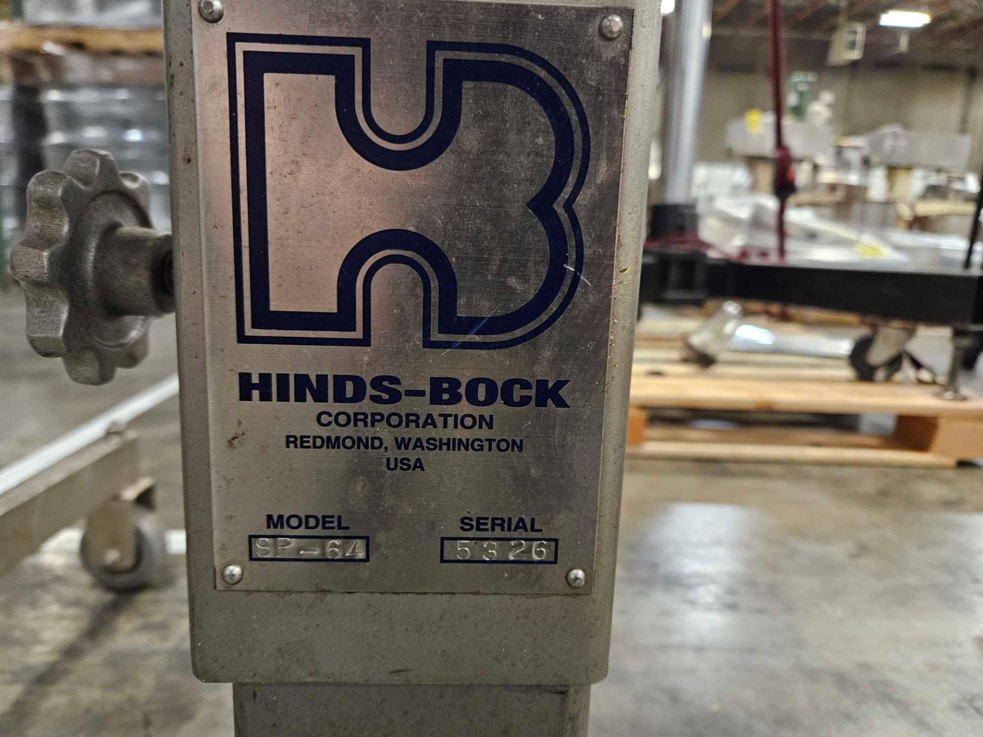 Hinds-Bock Stainless Steel Single Piston Filler - Image 9 of 18