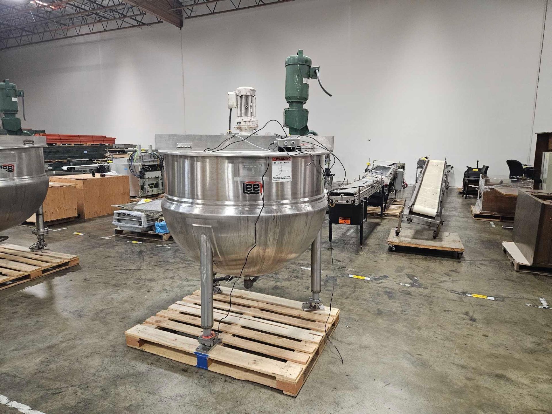 Lee Industries 250 Gallon Stainless Steel Triple Agitated Mixing Kettle