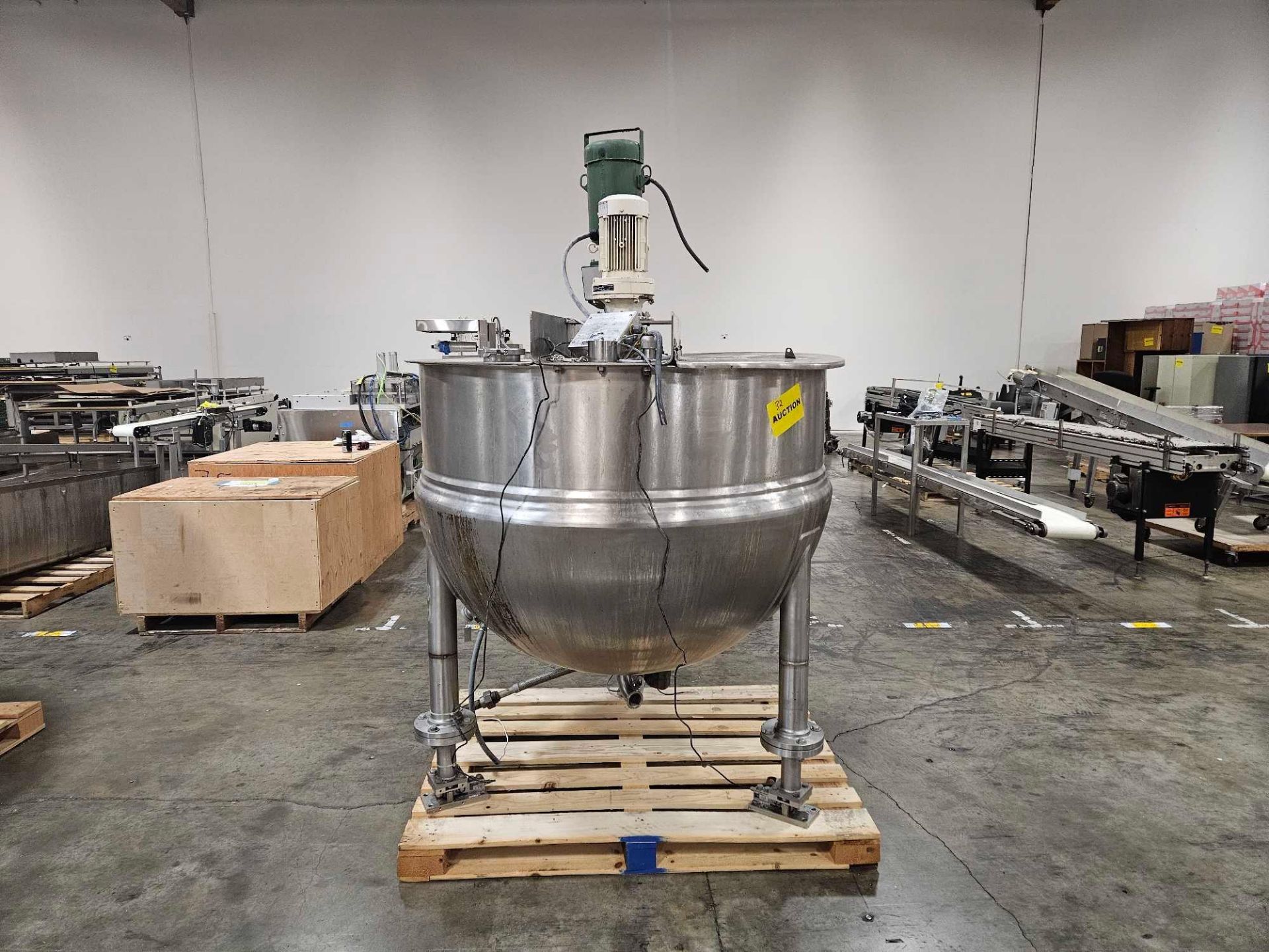 Lee Industries 250 Gallon Stainless Steel Triple Agitated Mixing Kettle - Image 3 of 26