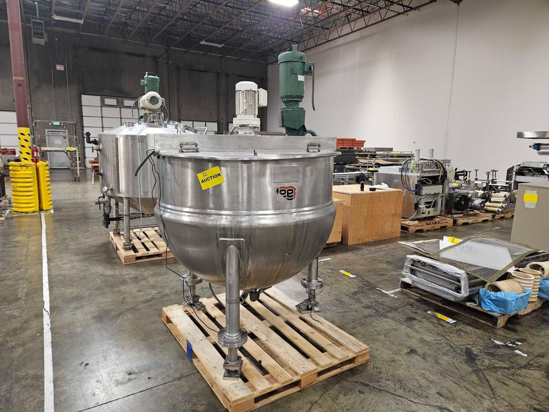Lee Industries 250 Gallon Stainless Steel Triple Agitated Mixing Kettle