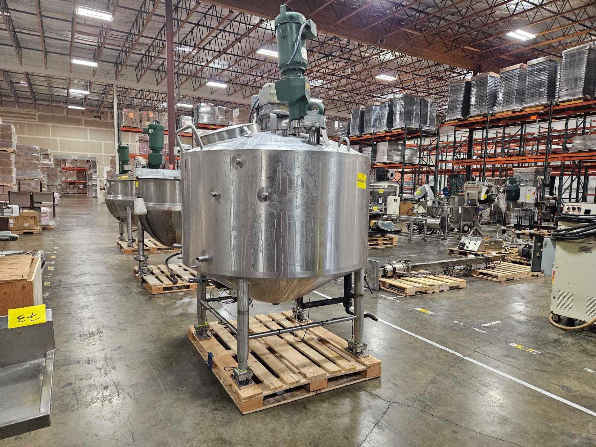 Walker Stainless Steel 300 Gallon Jacketed Mixing Tank - Image 4 of 19