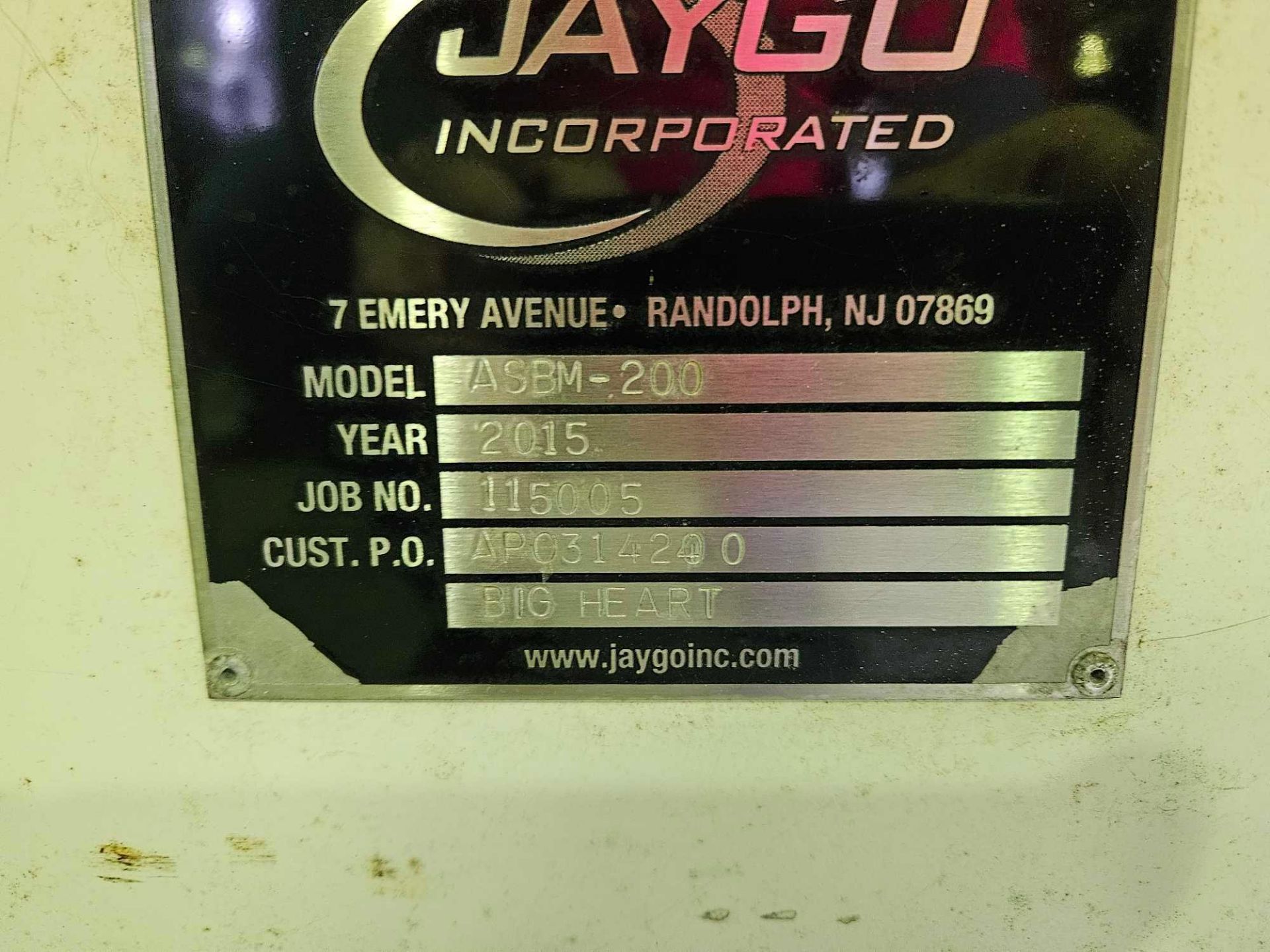 Jaygo Incorporated ASBM-200 Grinder - Image 30 of 30