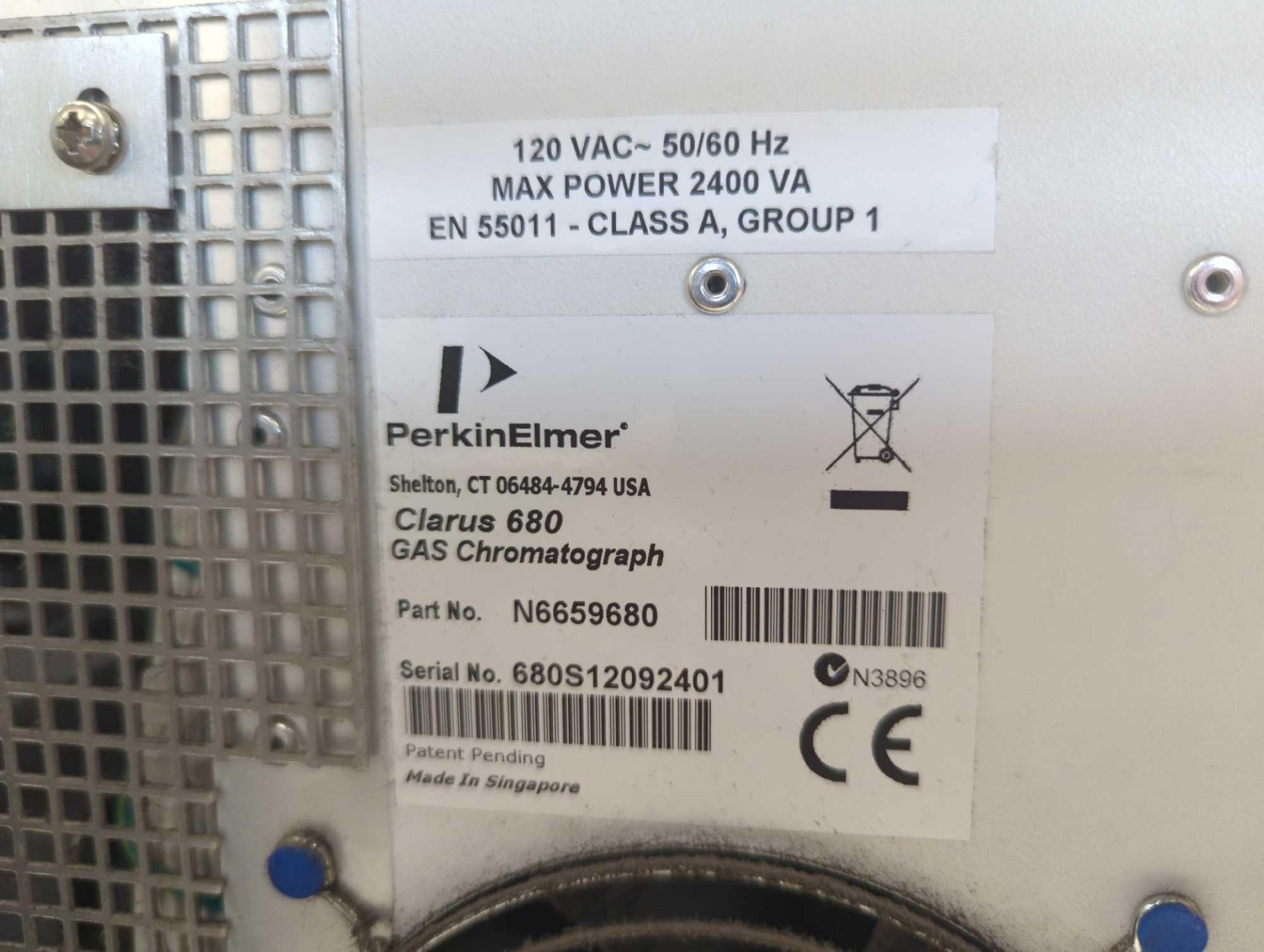 PerkinElmer Clarus 680 Gas Chromatograph w/ TurboMatrix 40 Trap Headspace Sampler - Image 13 of 22