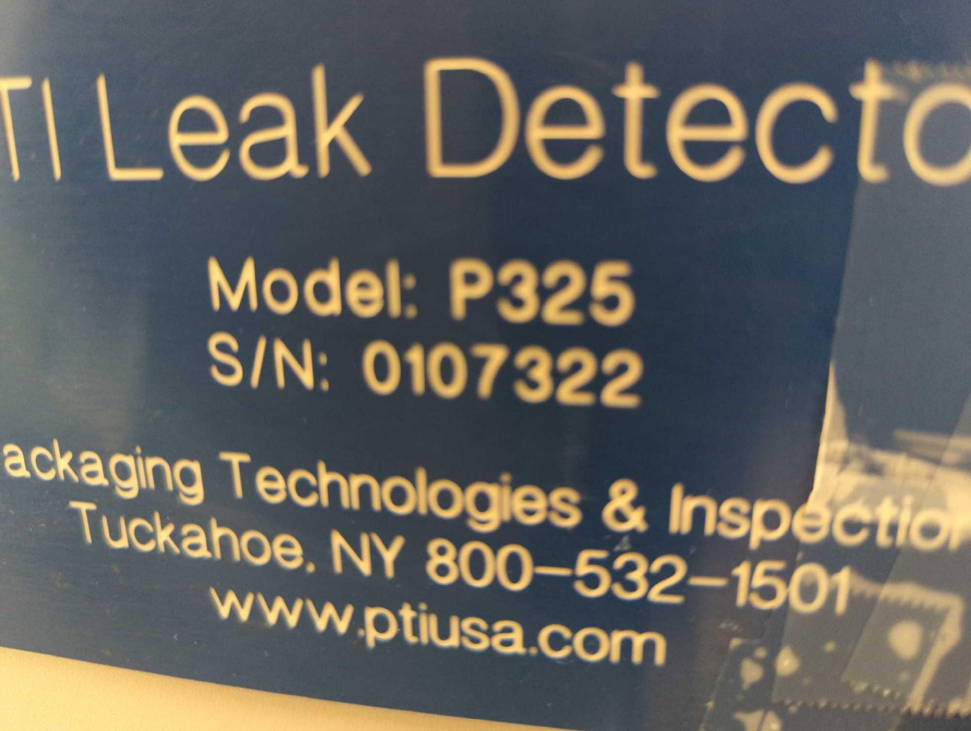 Packaging Technologies & Inspection P325 Leak Tester - Image 9 of 13