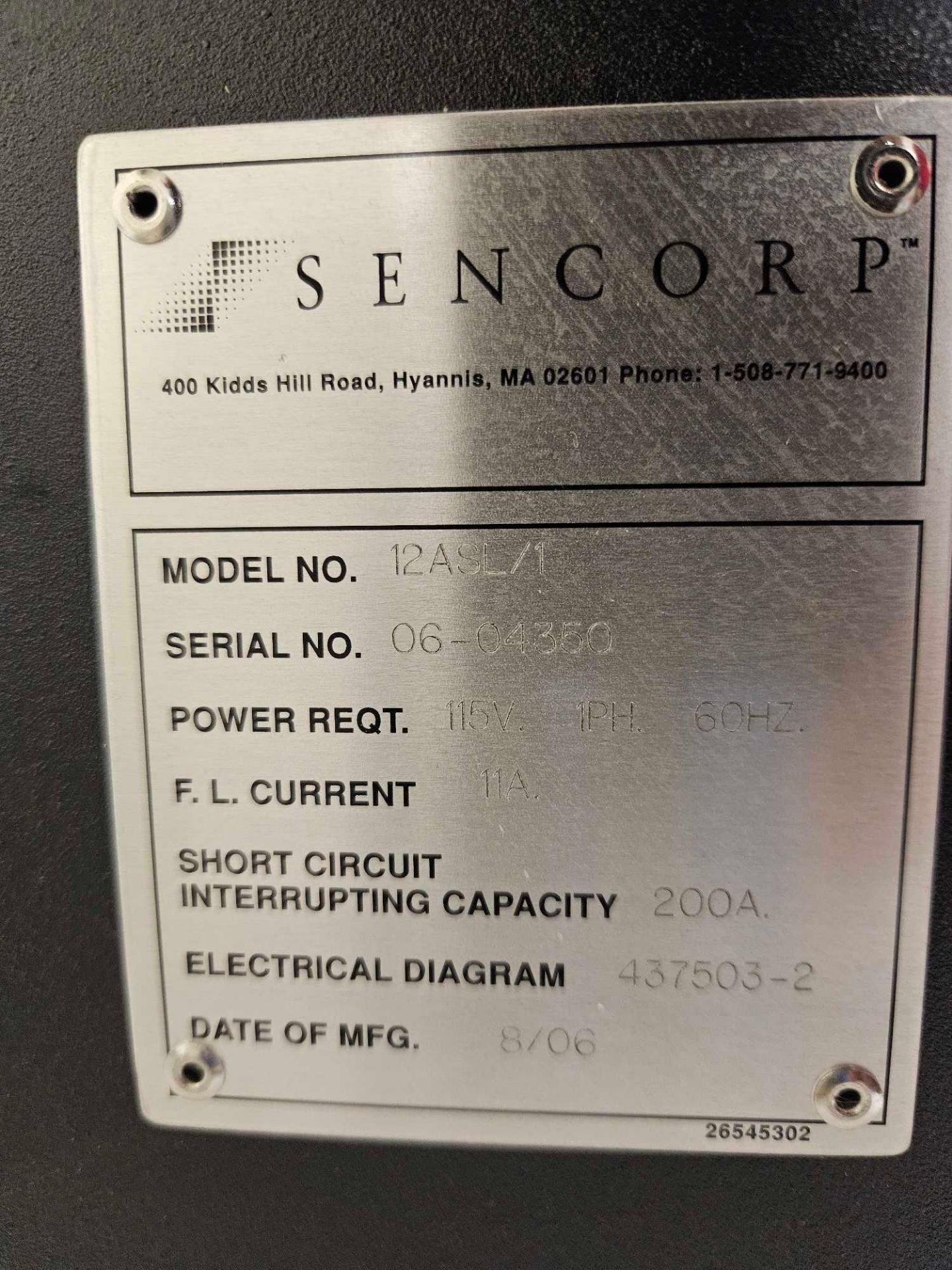 Sencorp CeraTek 12ASL/1 Laboratory Heat Sealer - Image 5 of 10